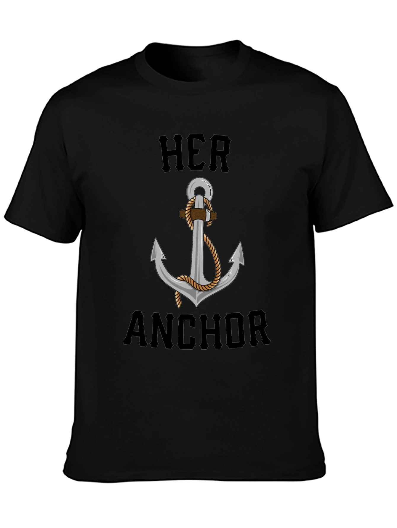 Her Anchor Graphic T-Shirt - Nautical Style