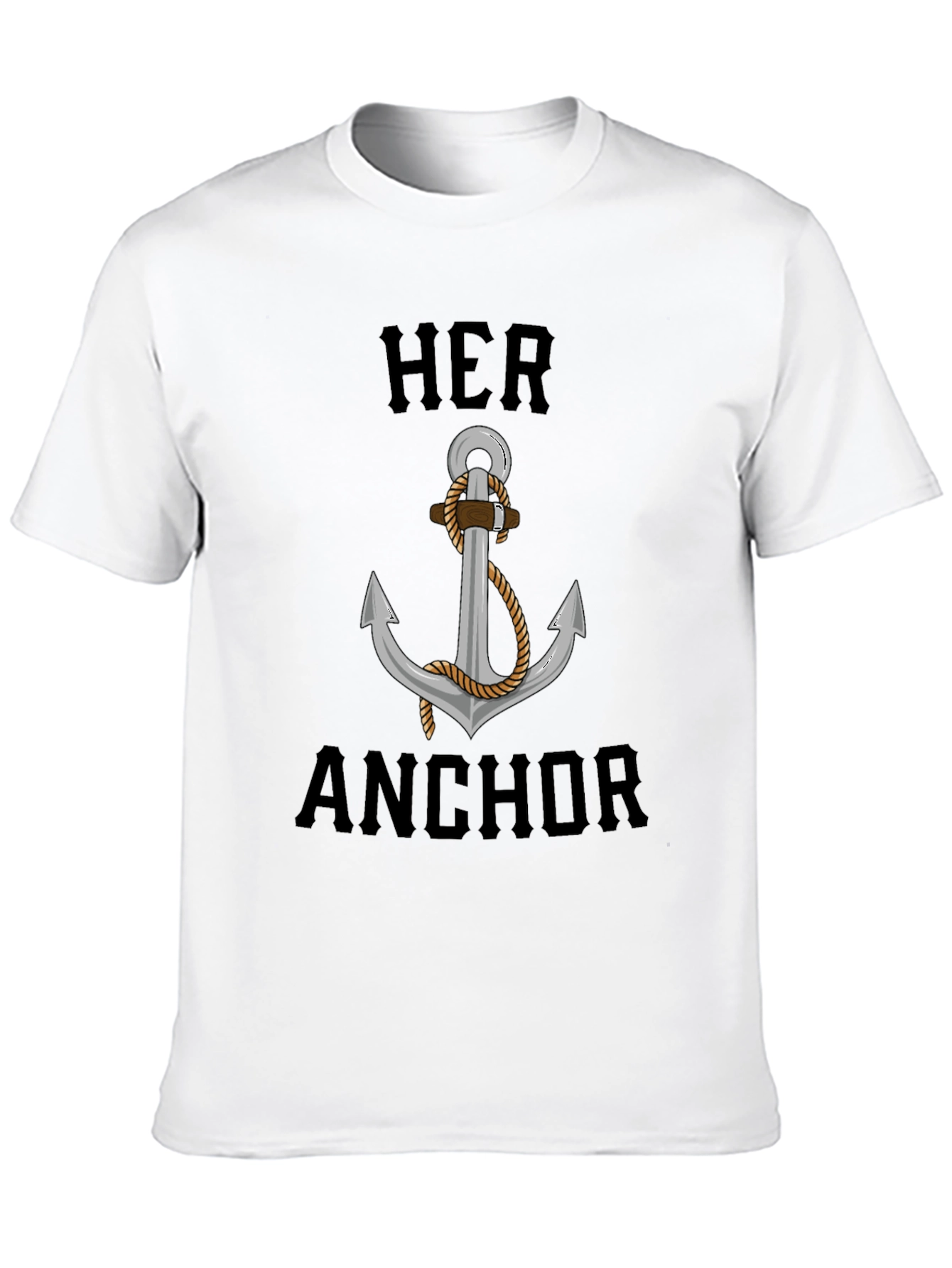 Her Anchor Graphic T-Shirt - Nautical Style