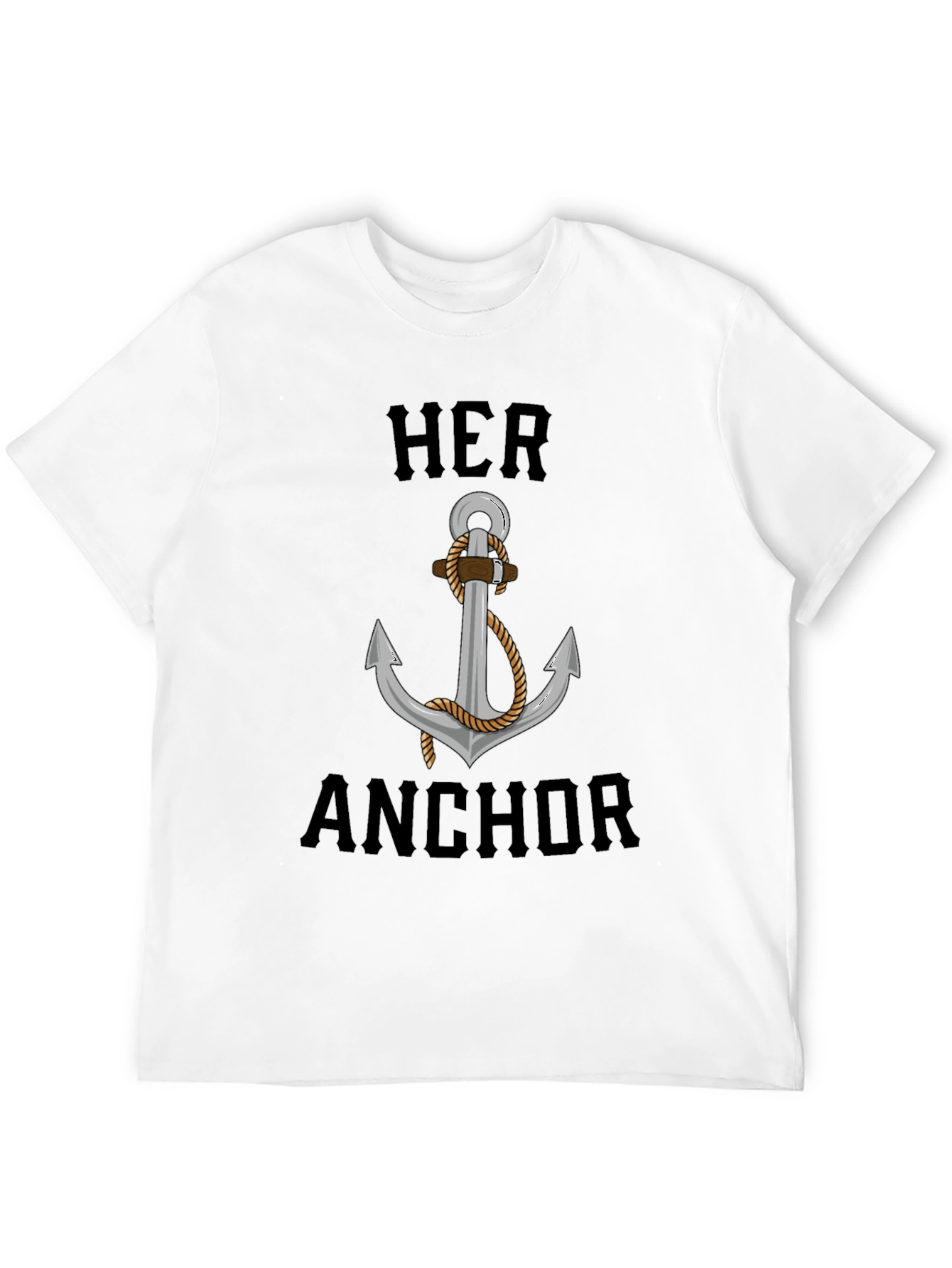 Her Anchor Graphic T-Shirt - Nautical Style
