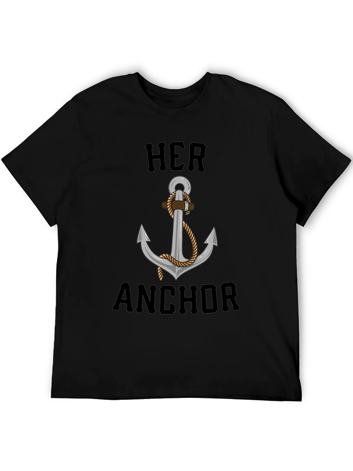 Her Anchor Graphic T-Shirt - Nautical Style