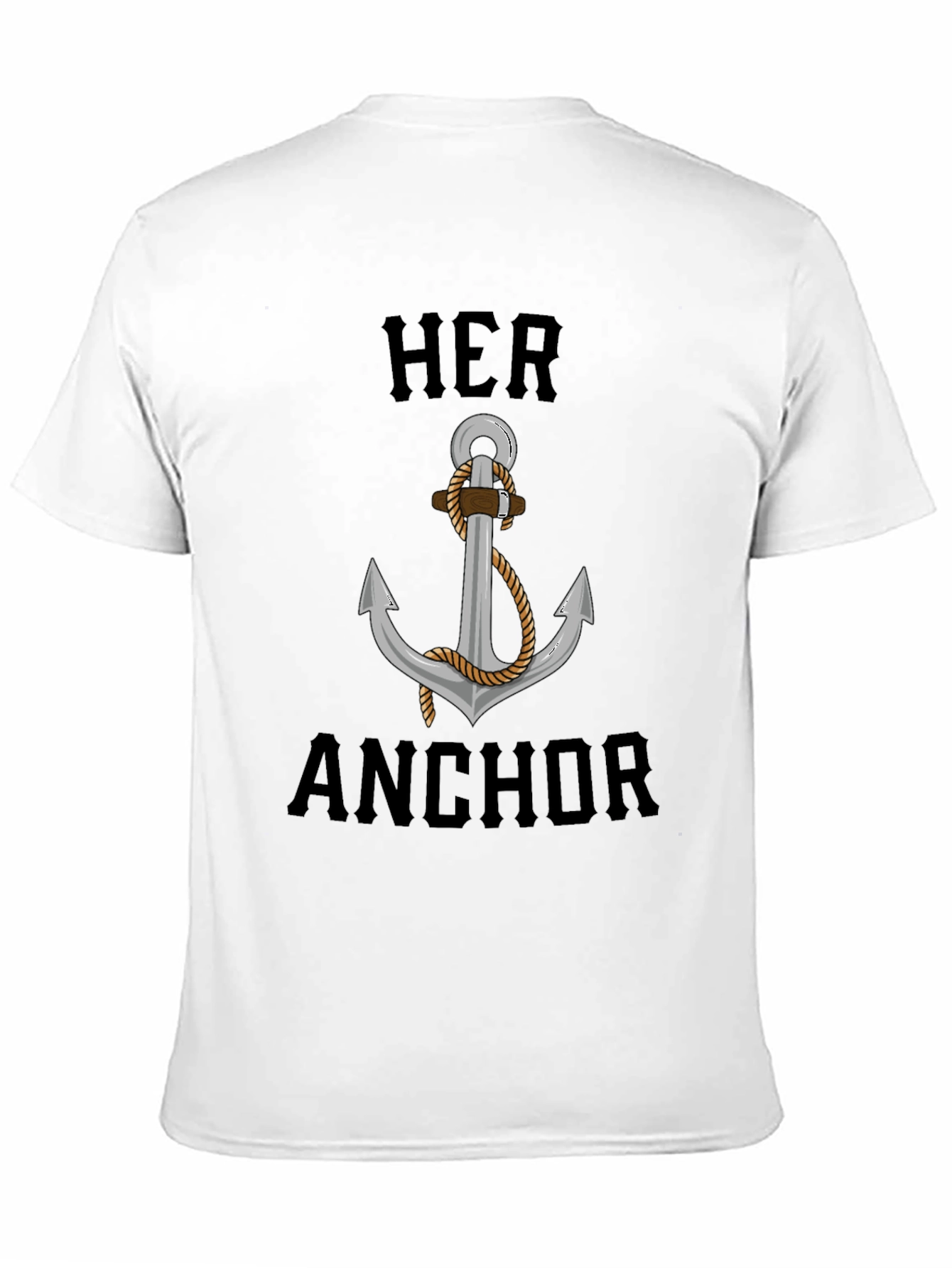 Her Anchor Graphic T-Shirt - Nautical Style