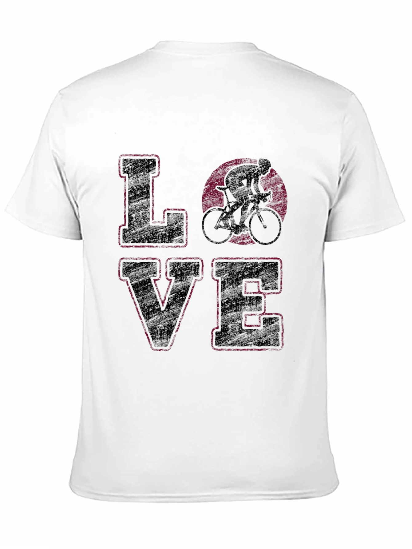 Cycling Love Graphic Tee - Black Cotton Shirt