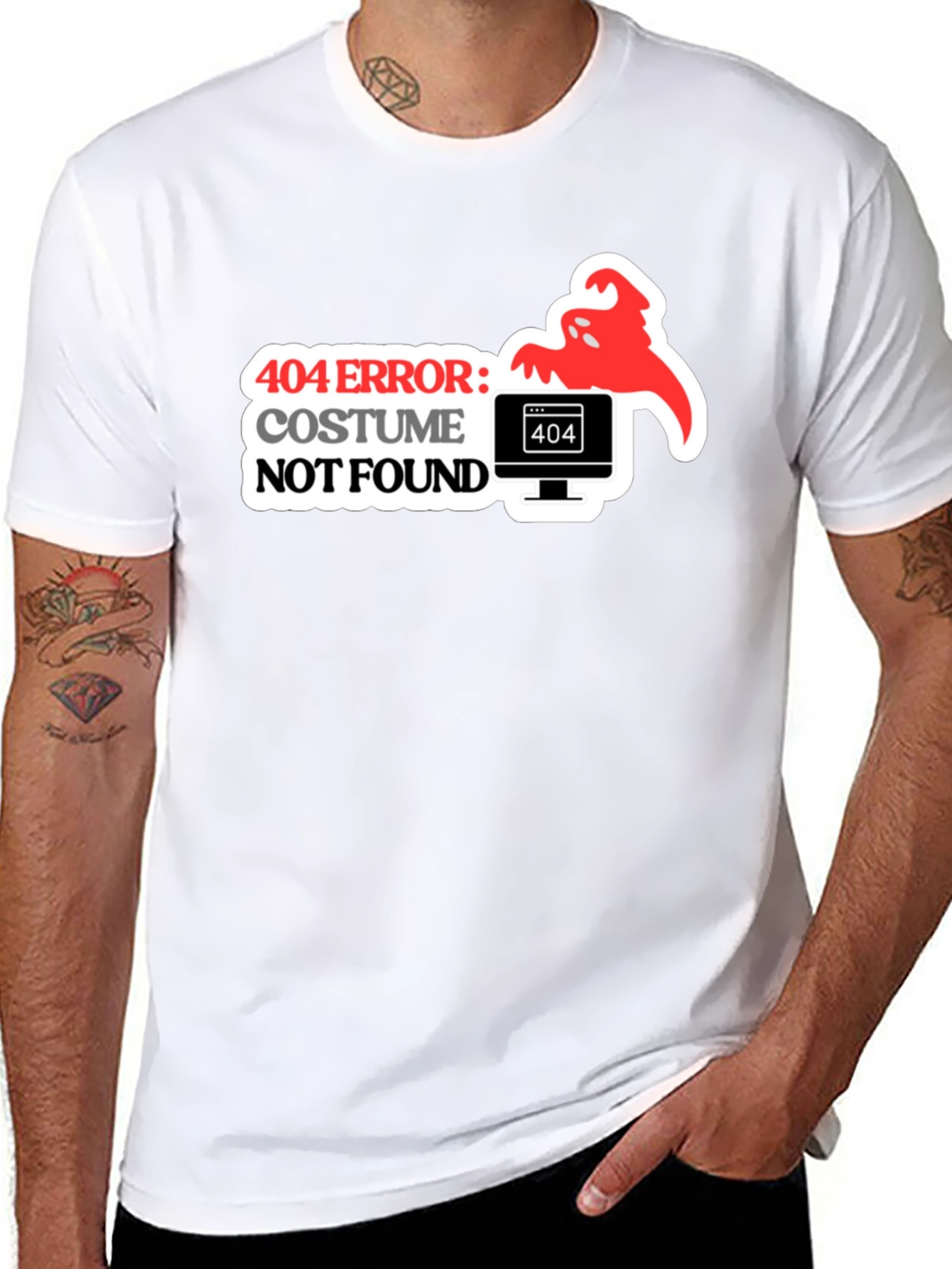 404 Costume Not Found Halloween Tee