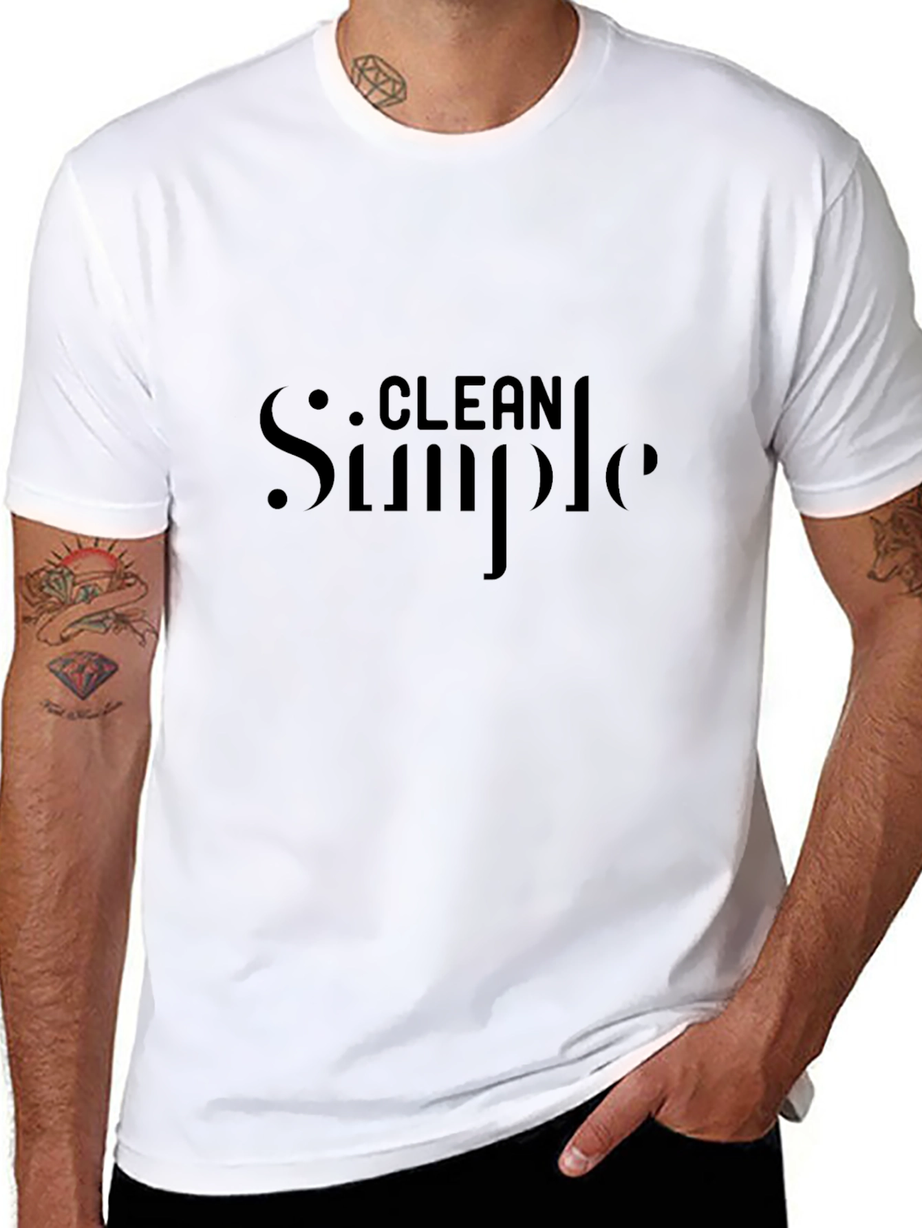Clean Simple Black T-Shirt - Stylish and Comfortable