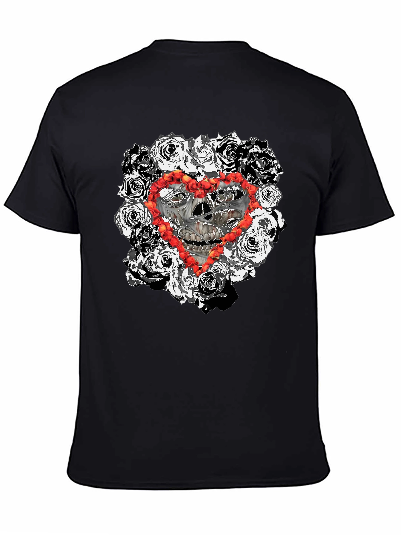Skull & Roses Heart T-Shirt