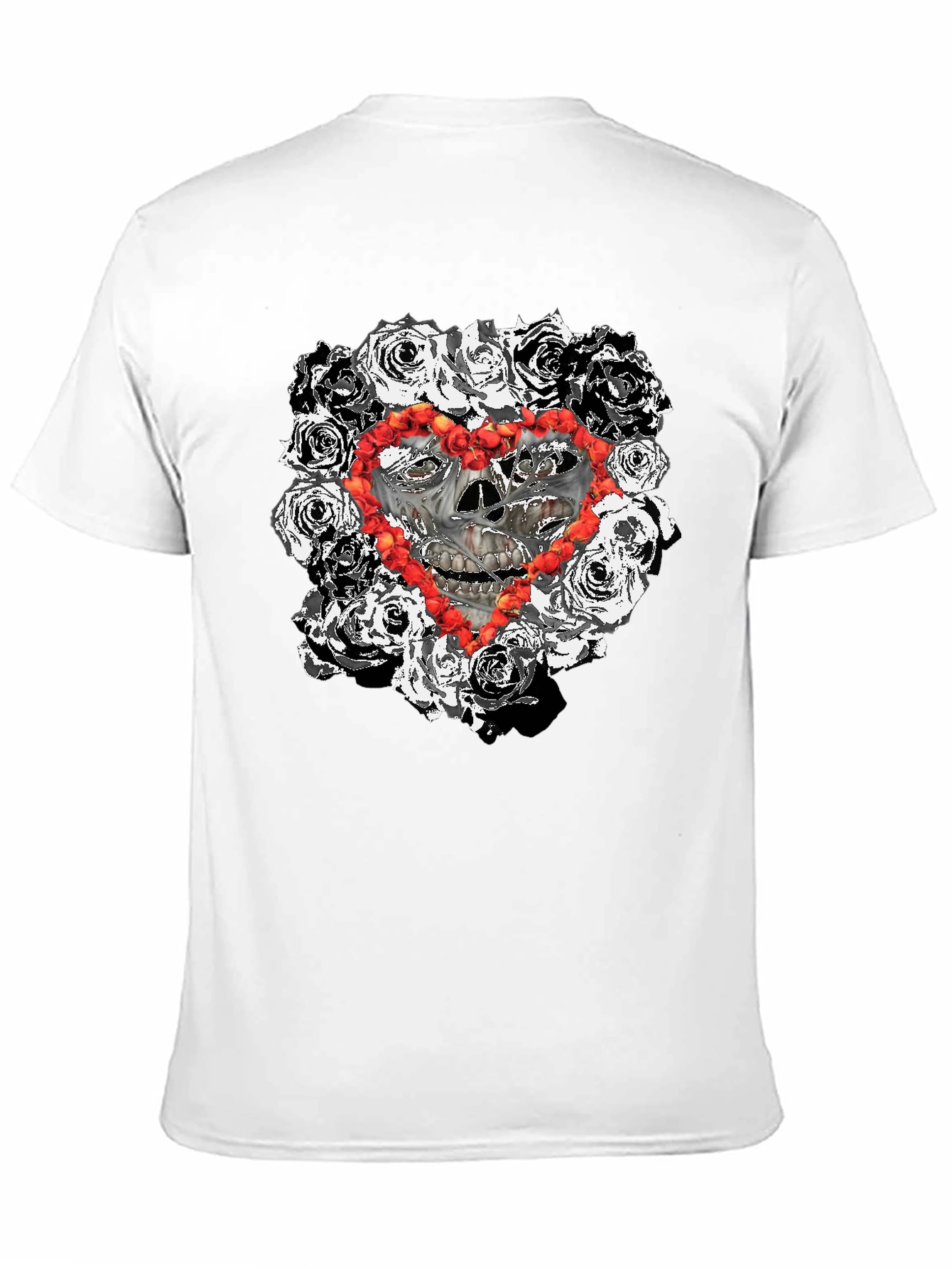 Skull & Roses Heart T-Shirt