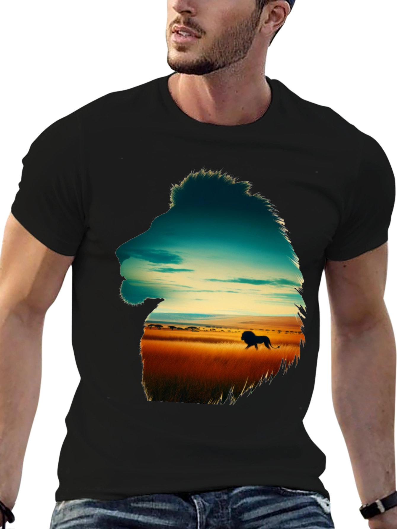 Lion Silhouette Savannah T-Shirt