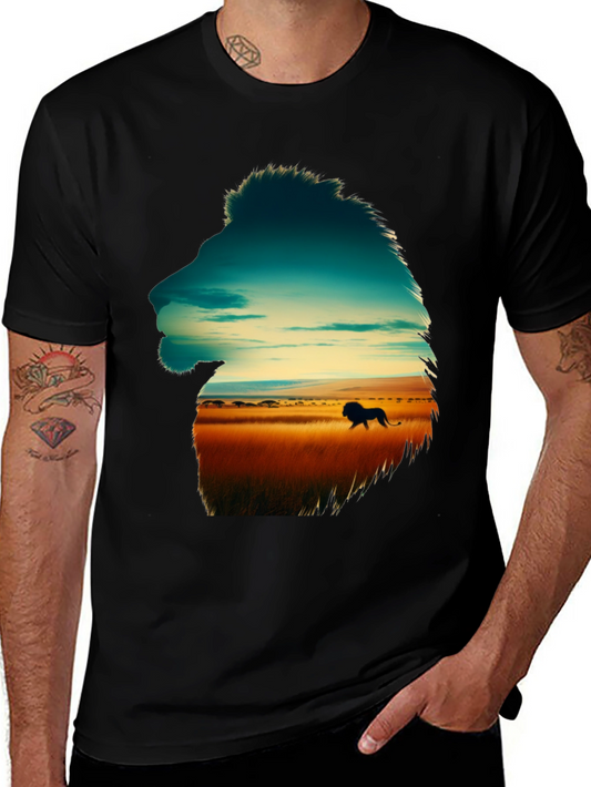 Lion Silhouette Savannah T-Shirt