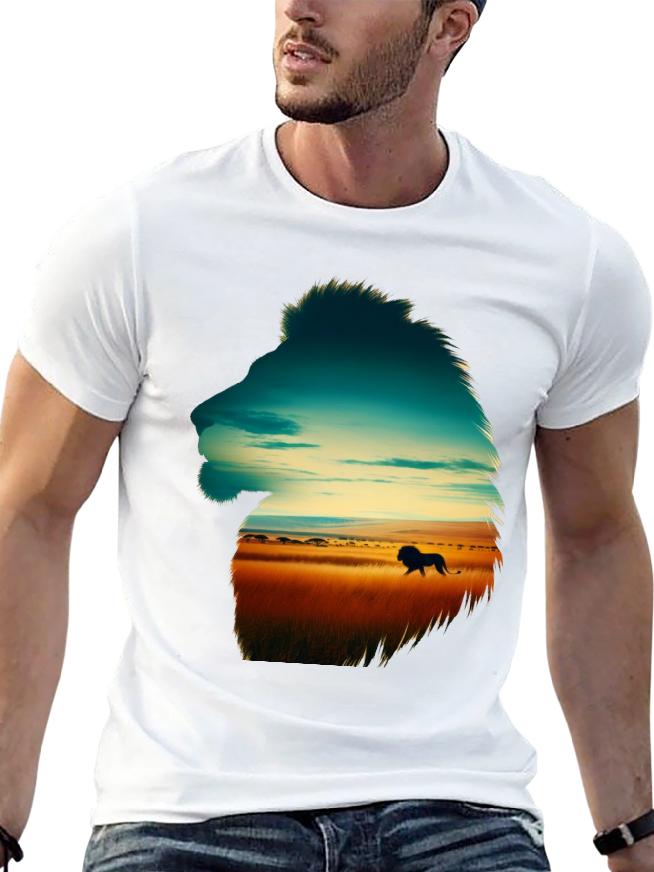 Lion Silhouette Savannah T-Shirt