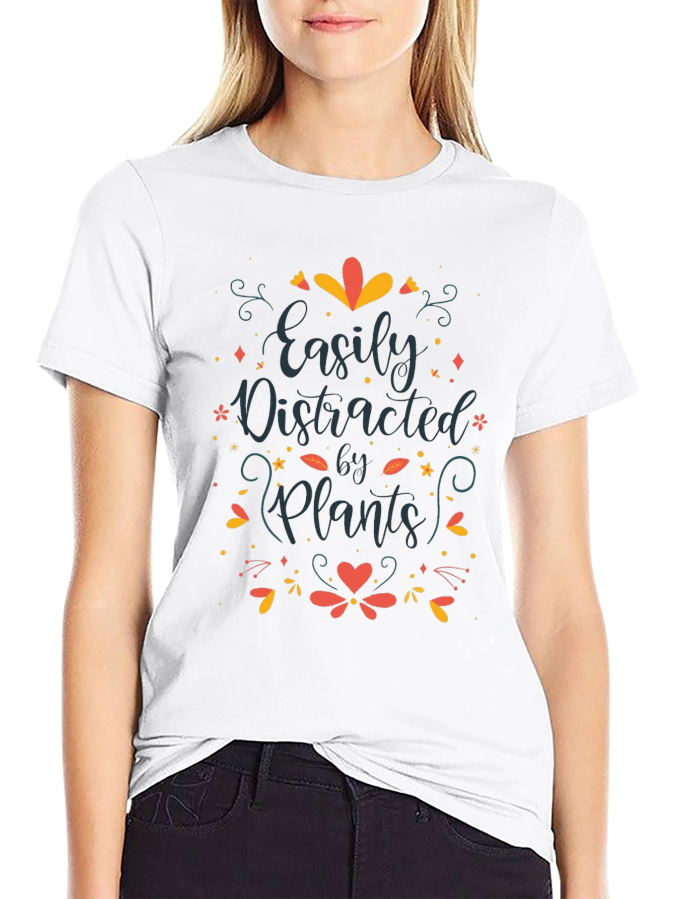 Easily Distracted by Plants Graphic T-Shirt