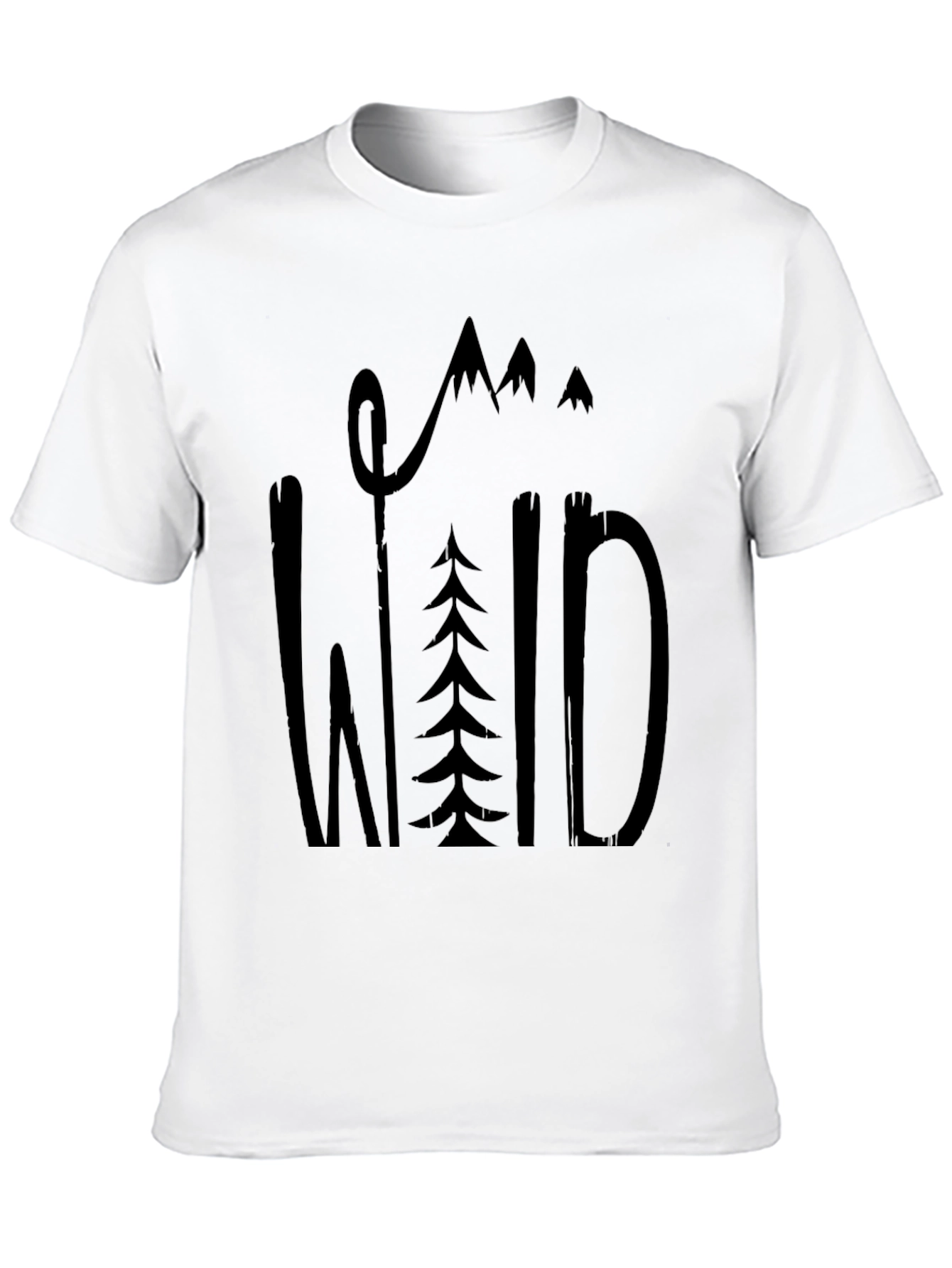 Wild Graphic Tee - Black Cotton Blend