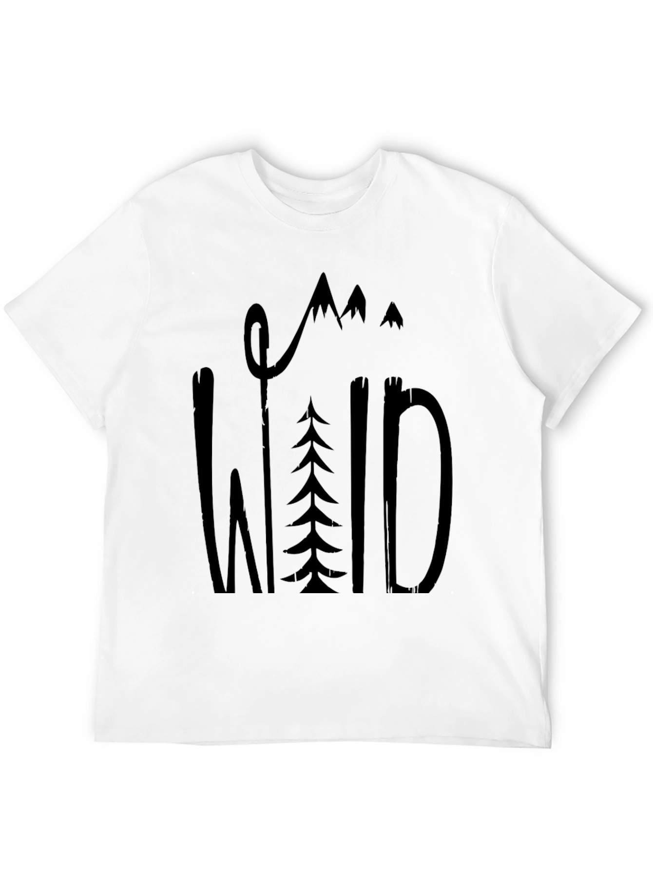 Wild Graphic Tee - Black Cotton Blend
