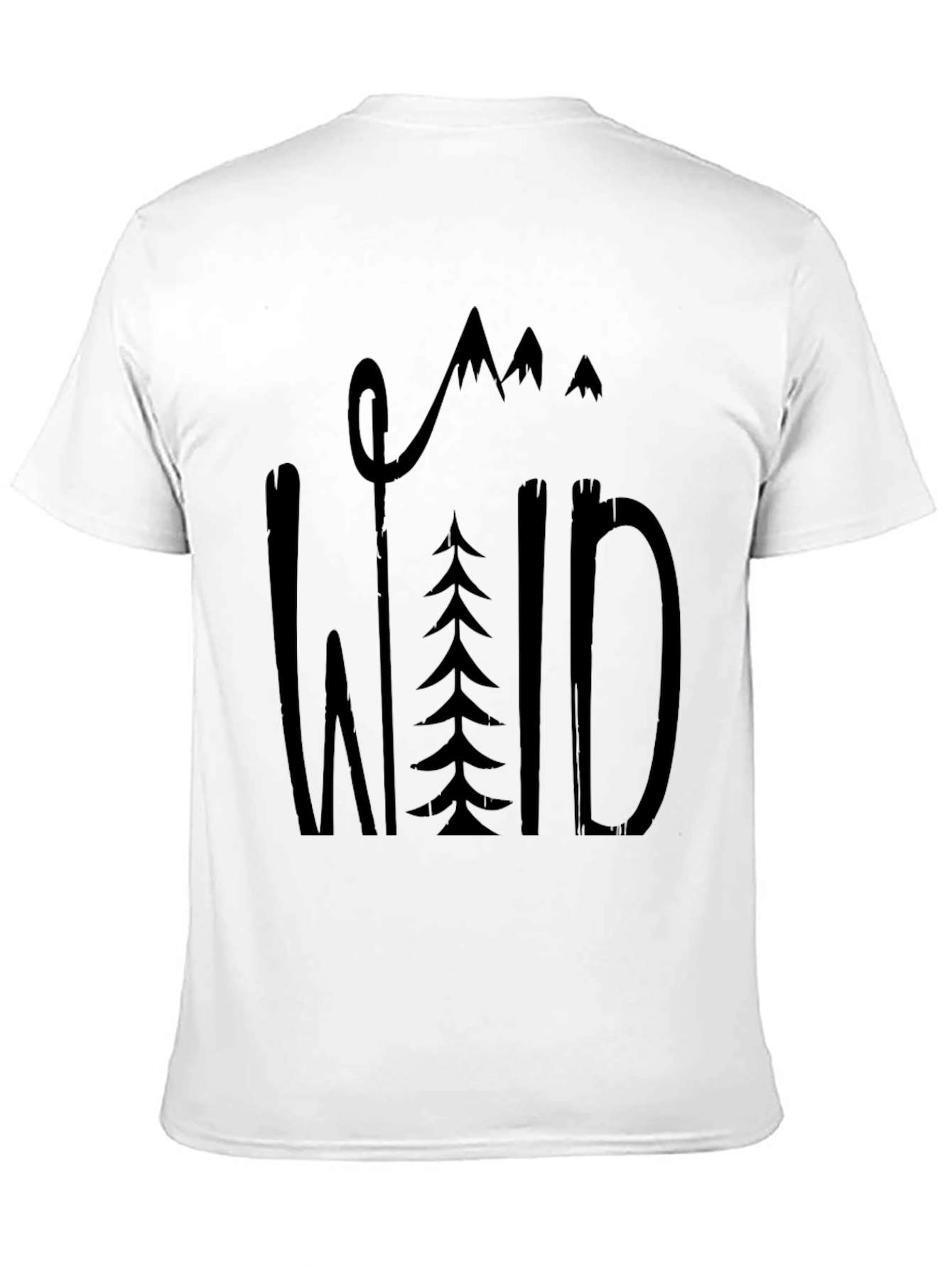 Wild Graphic Tee - Black Cotton Blend