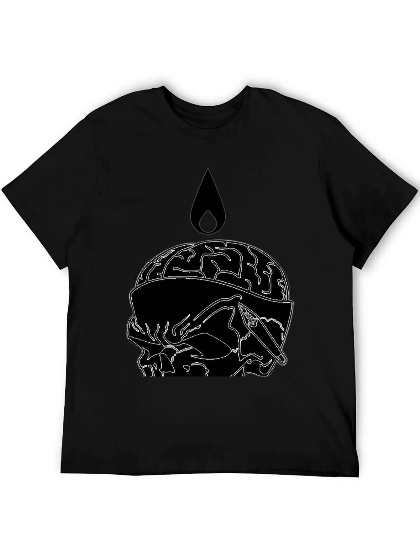 Brain Drip Tee - Edgy Graphic T-Shirt