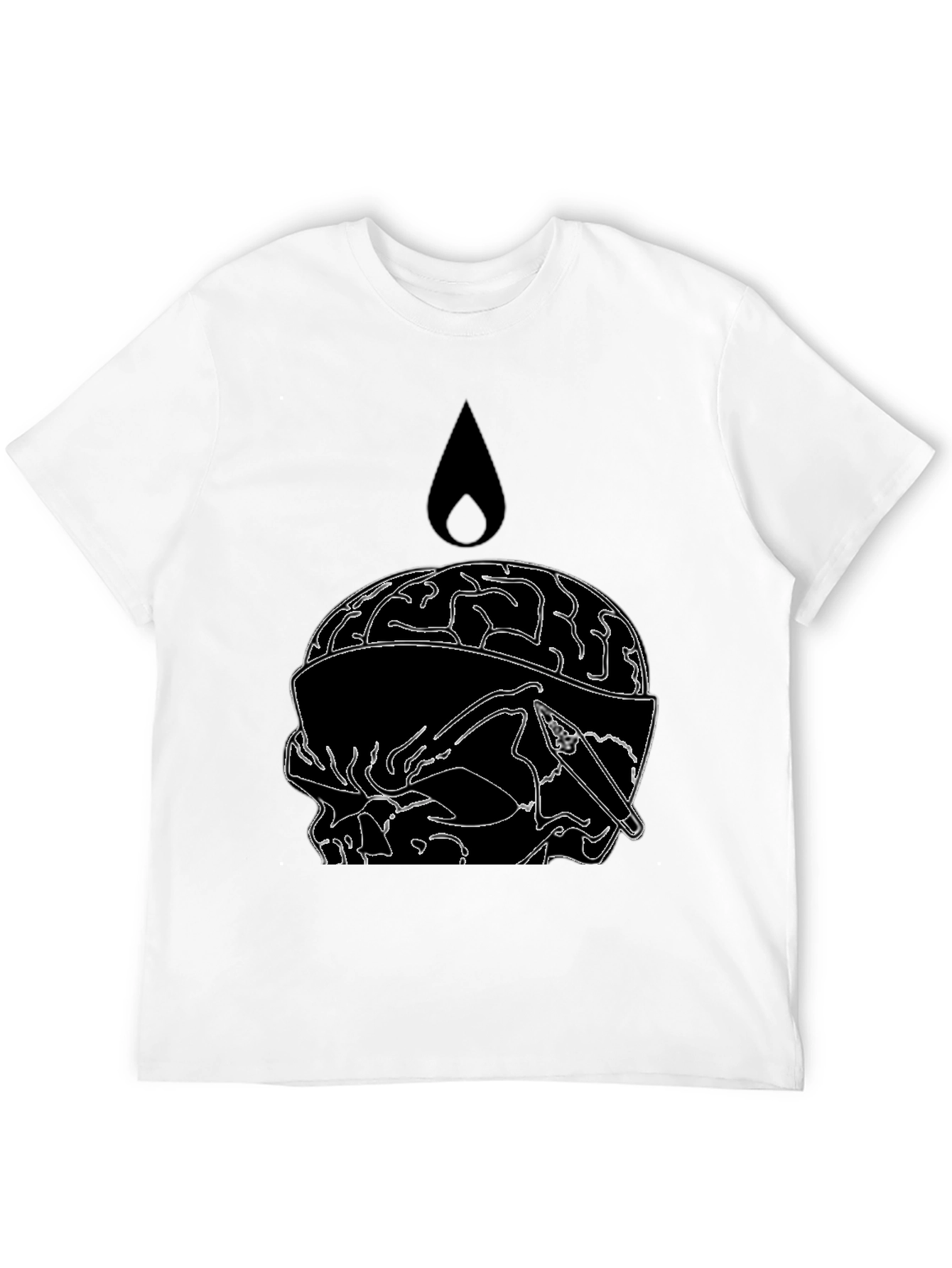 Brain Drip Tee - Edgy Graphic T-Shirt
