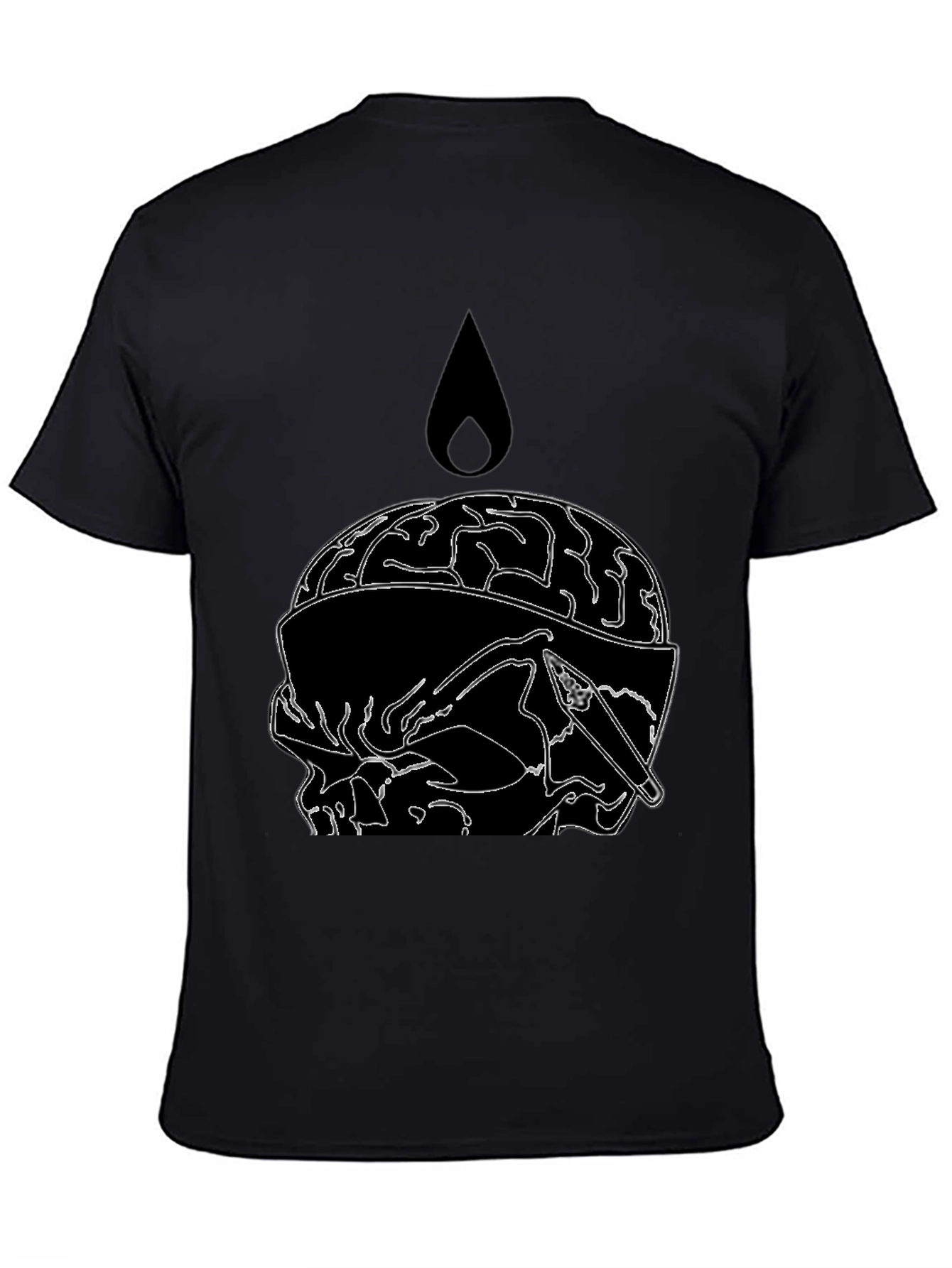 Brain Drip Tee - Edgy Graphic T-Shirt