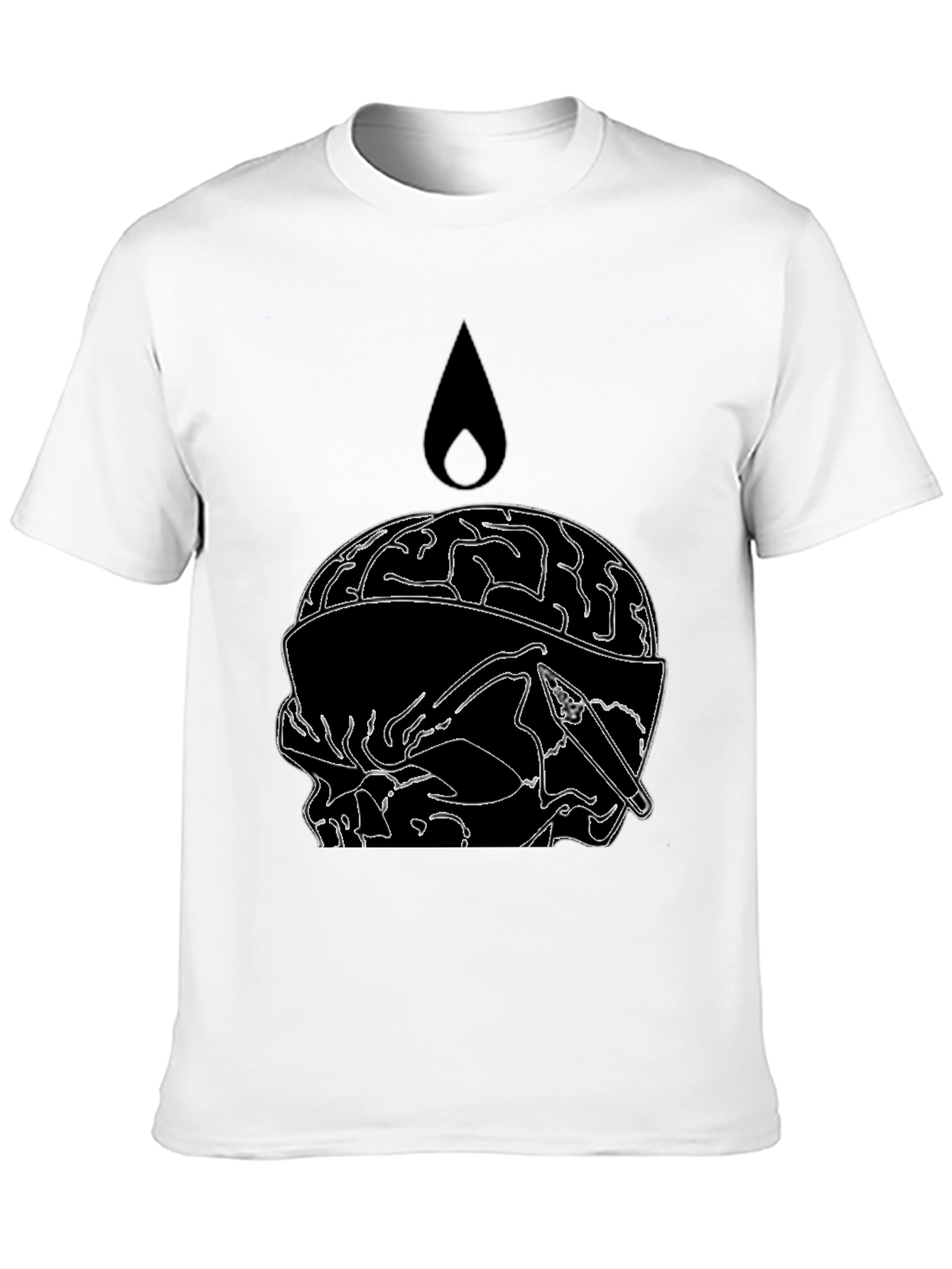 Brain Drip Tee - Edgy Graphic T-Shirt