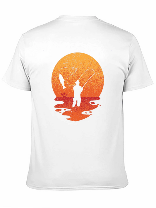 Fisherman Sunset Graphic Tee