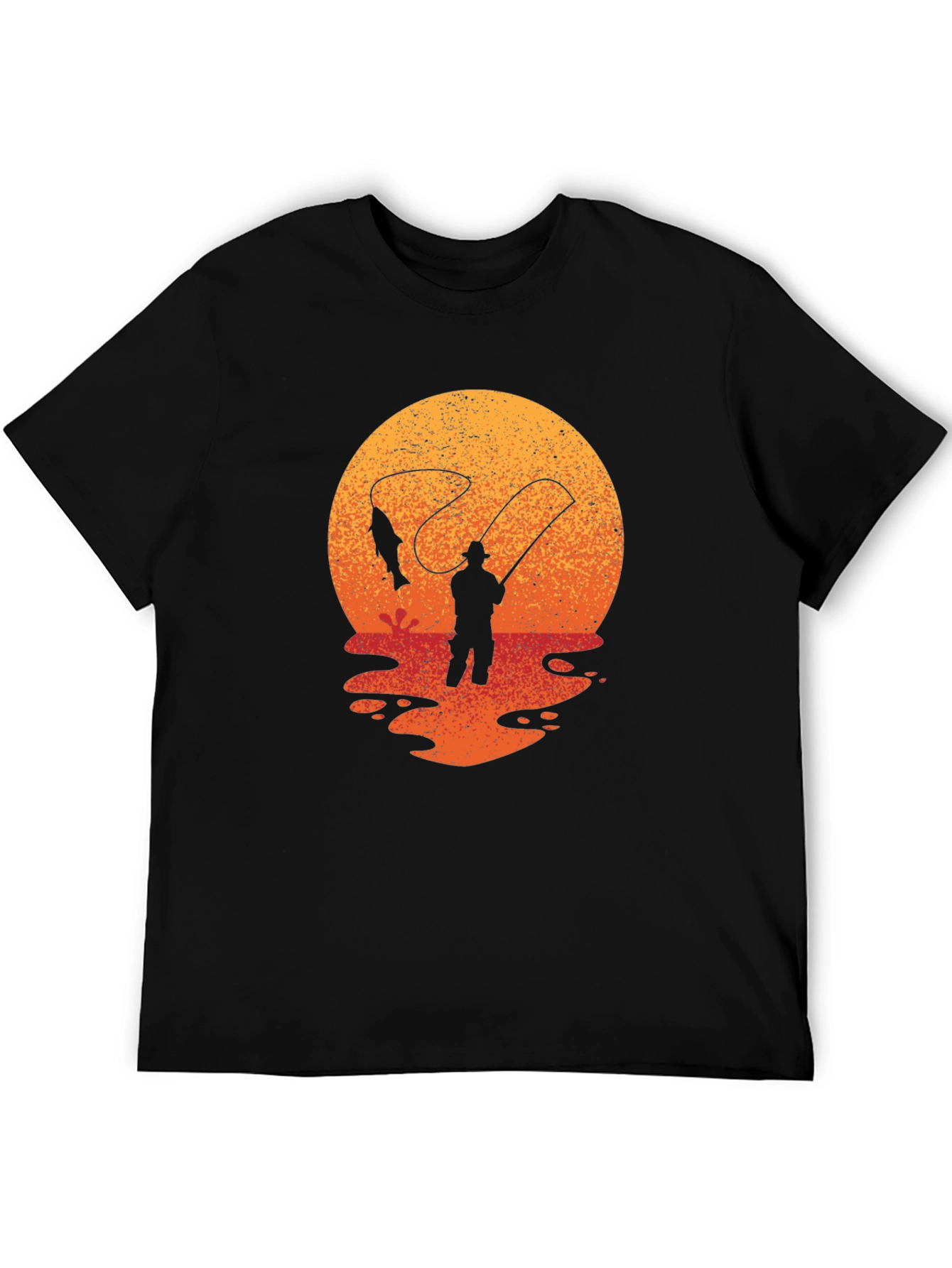 Fisherman Sunset Graphic Tee