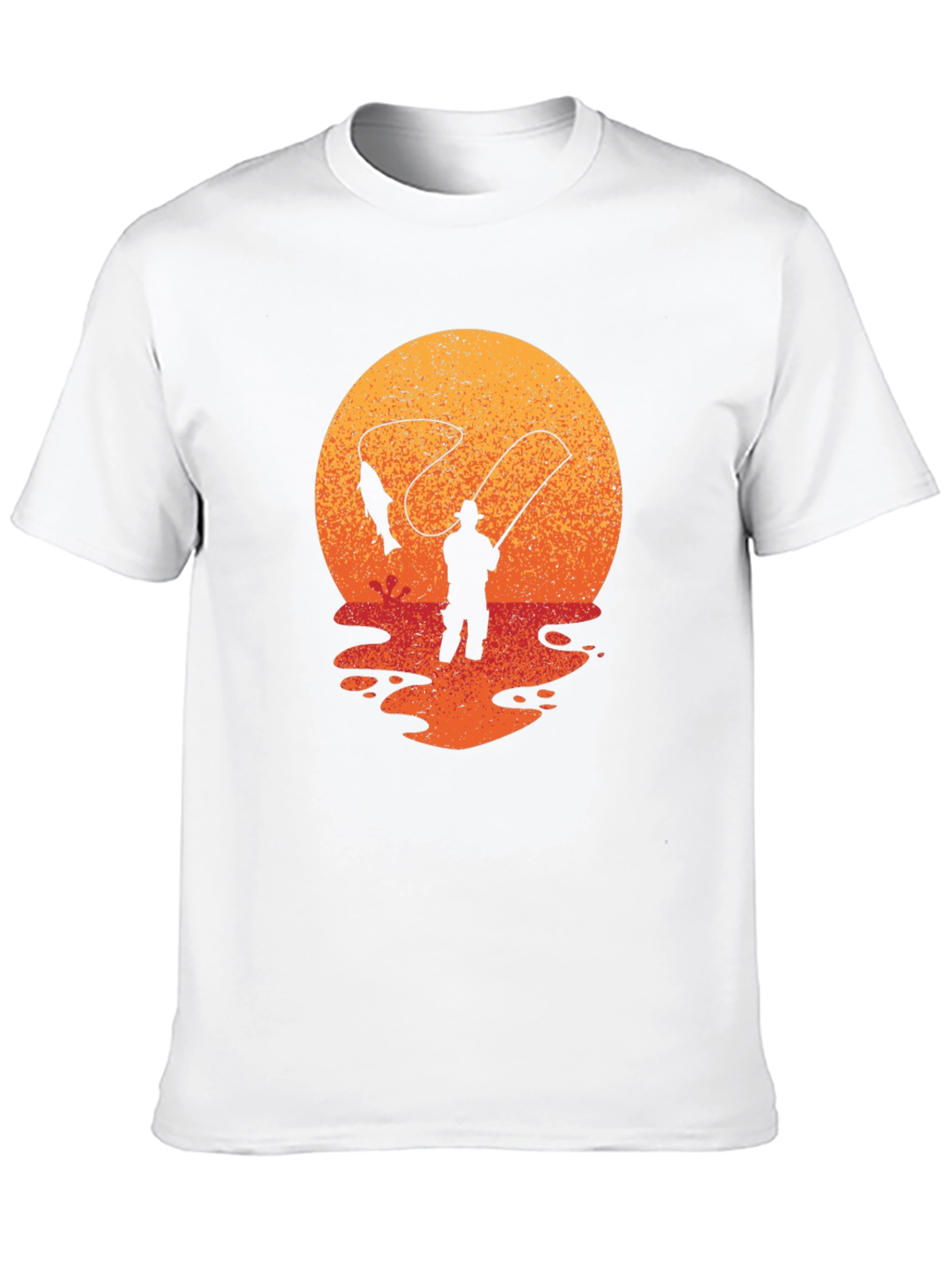Fisherman Sunset Graphic Tee