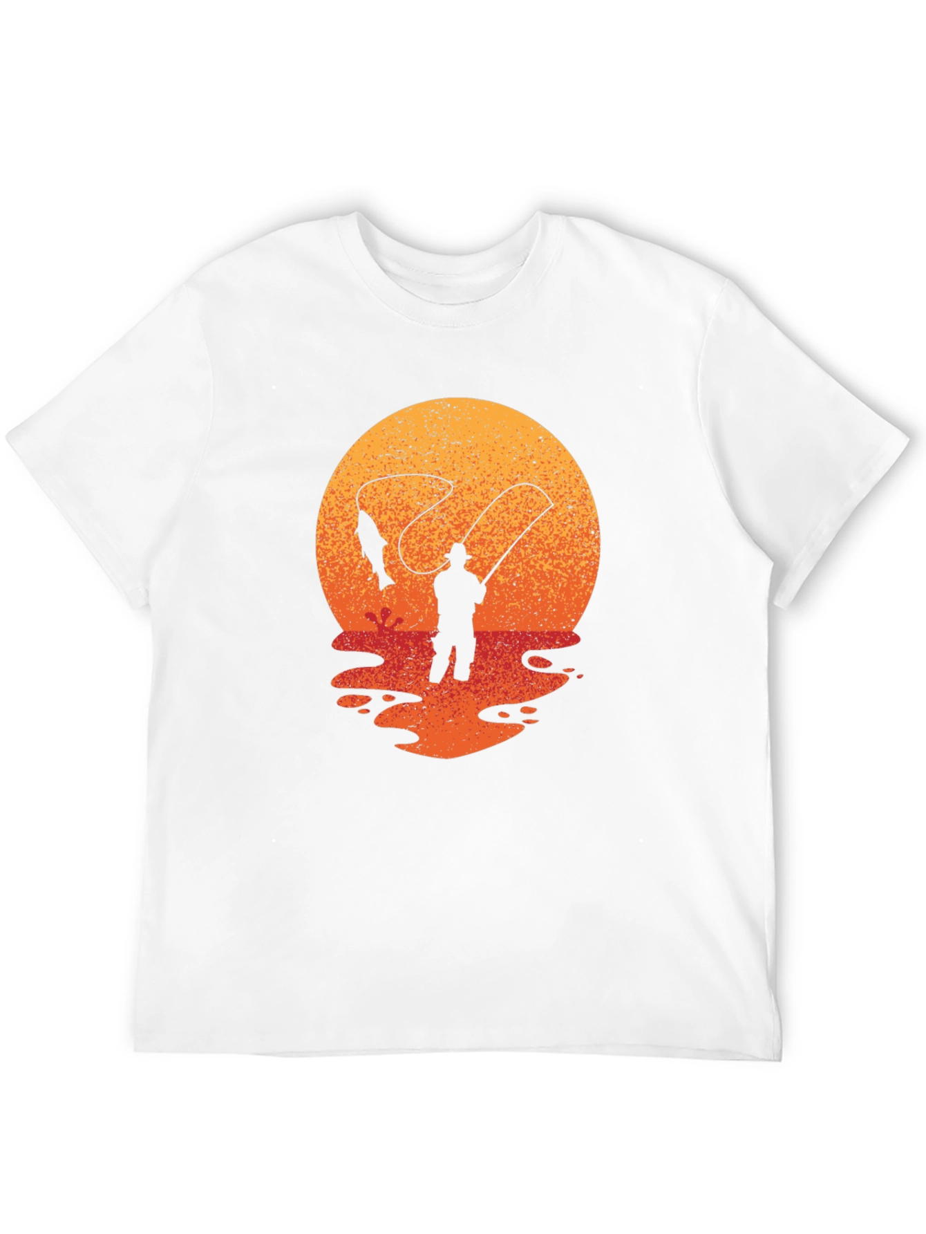 Fisherman Sunset Graphic Tee