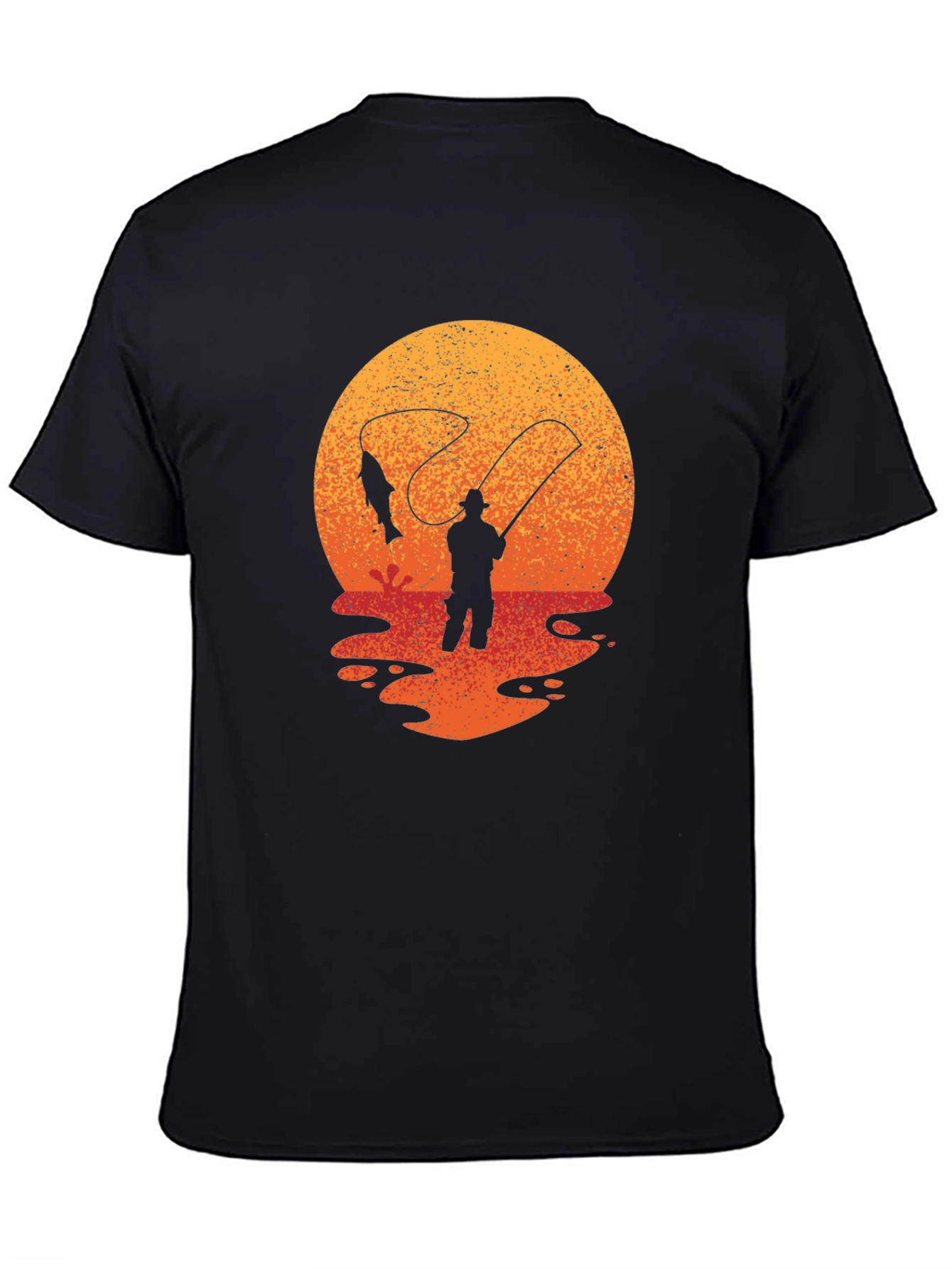 Fisherman Sunset Graphic Tee