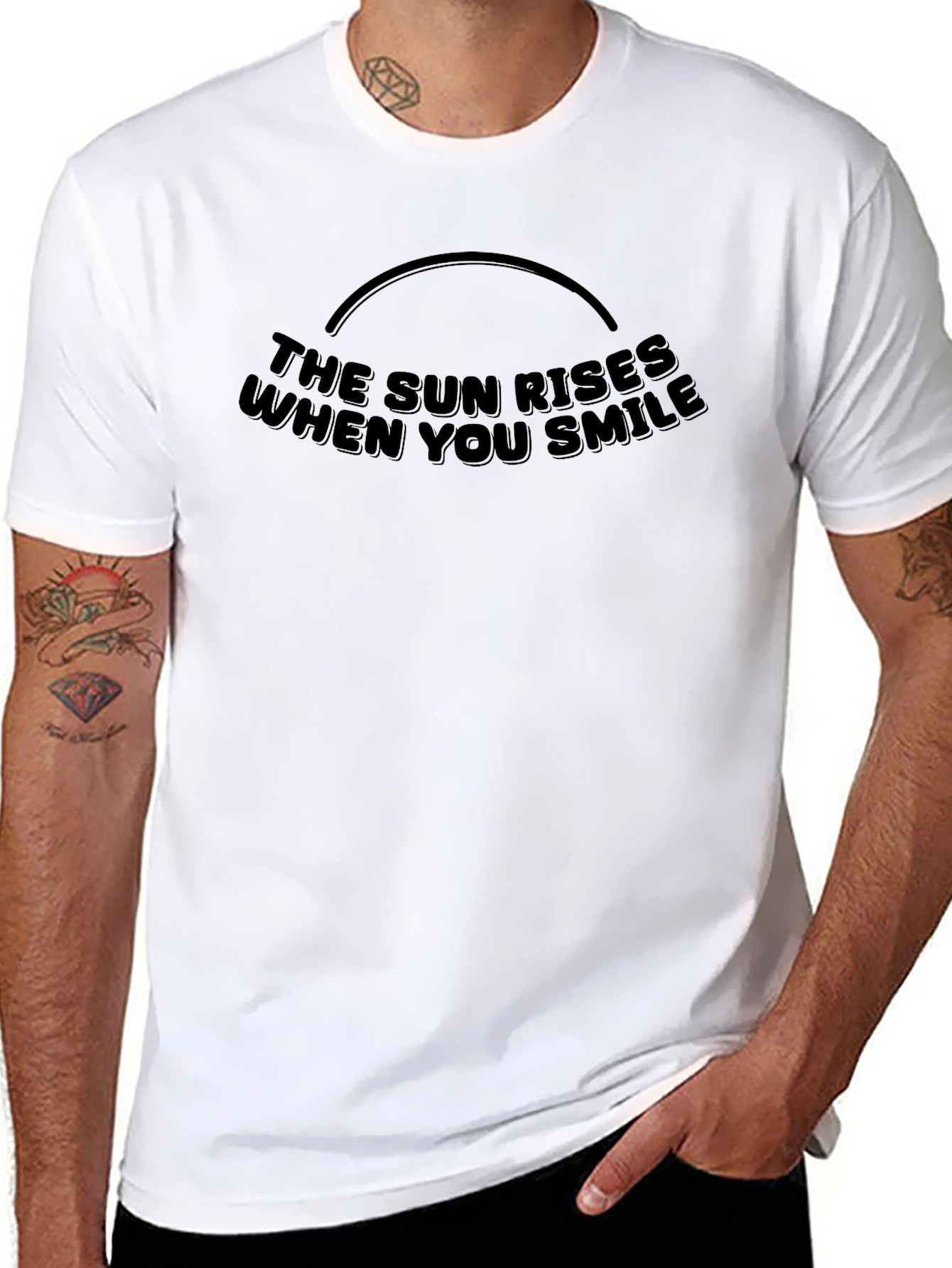 The Sun Rises When You Smile Graphic Tee