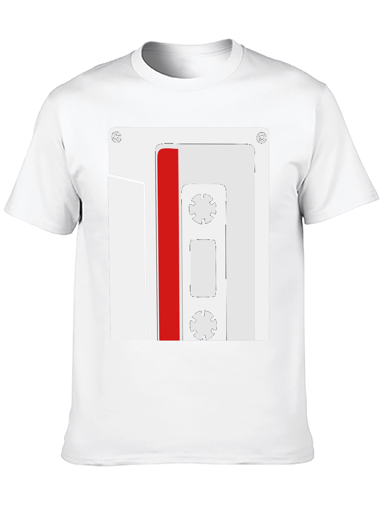 Retro Cassette Tape Graphic Tee - Black