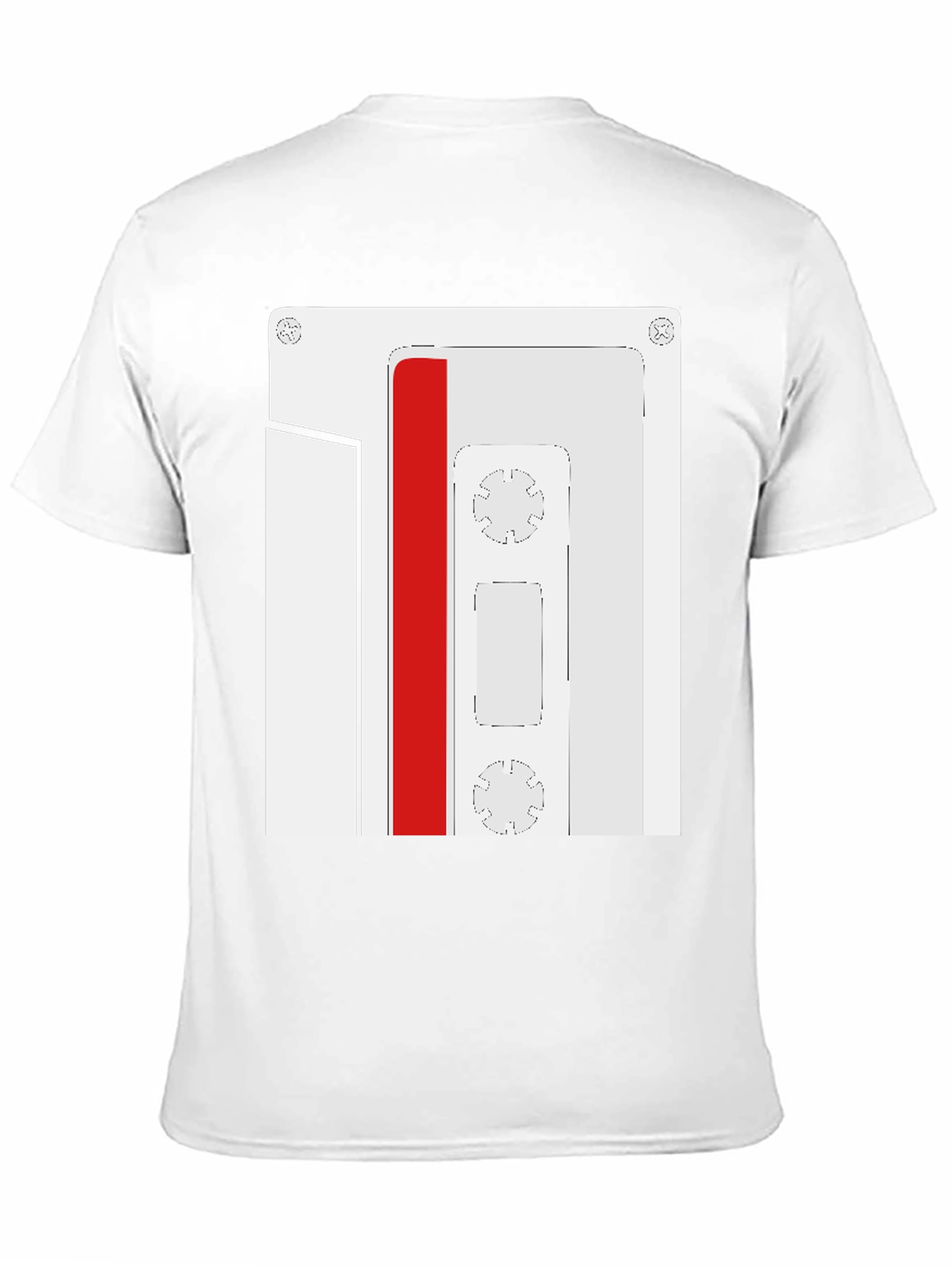Retro Cassette Tape Graphic Tee - Black