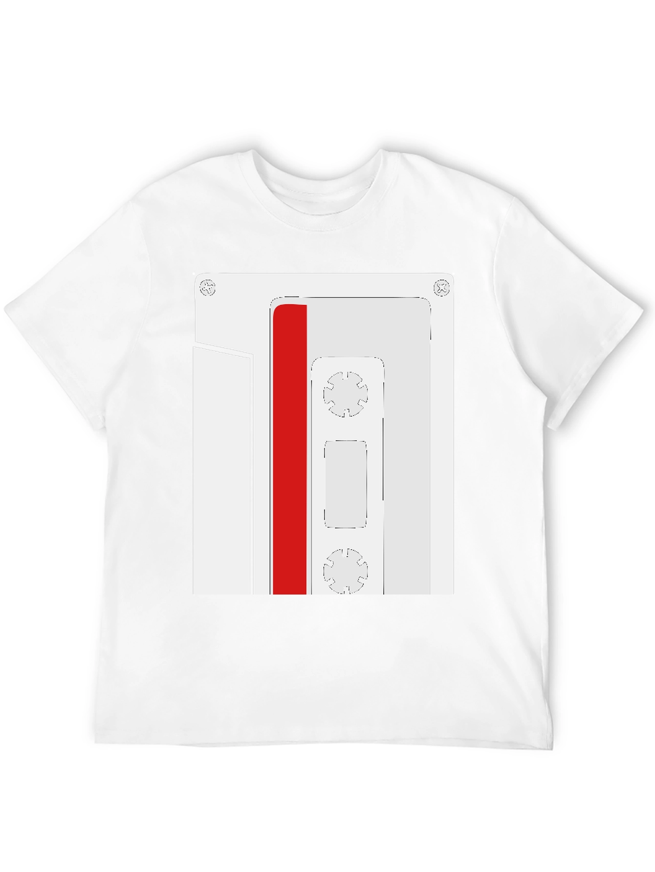 Retro Cassette Tape Graphic Tee - Black