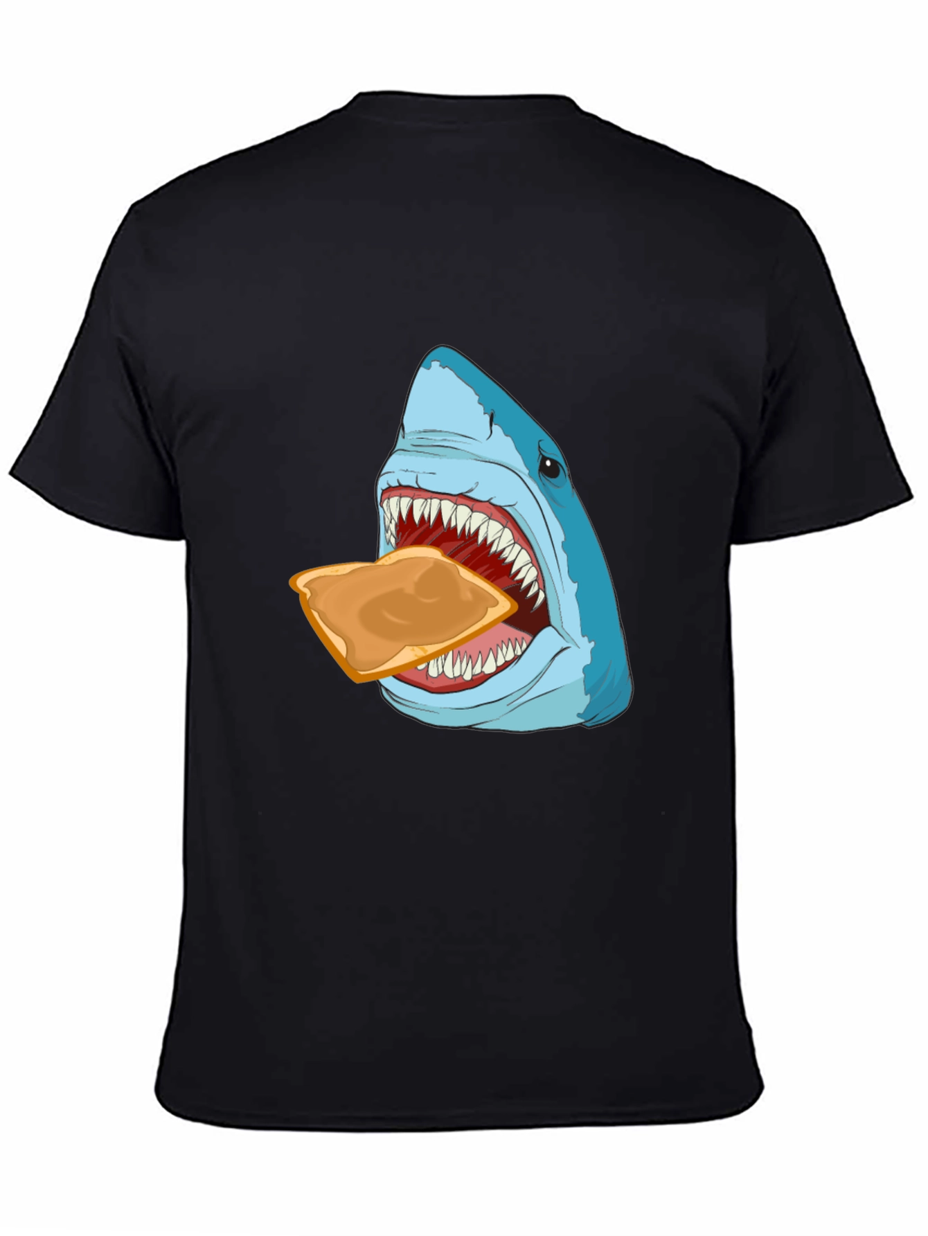 Shark Eating Toast Graphic Tee