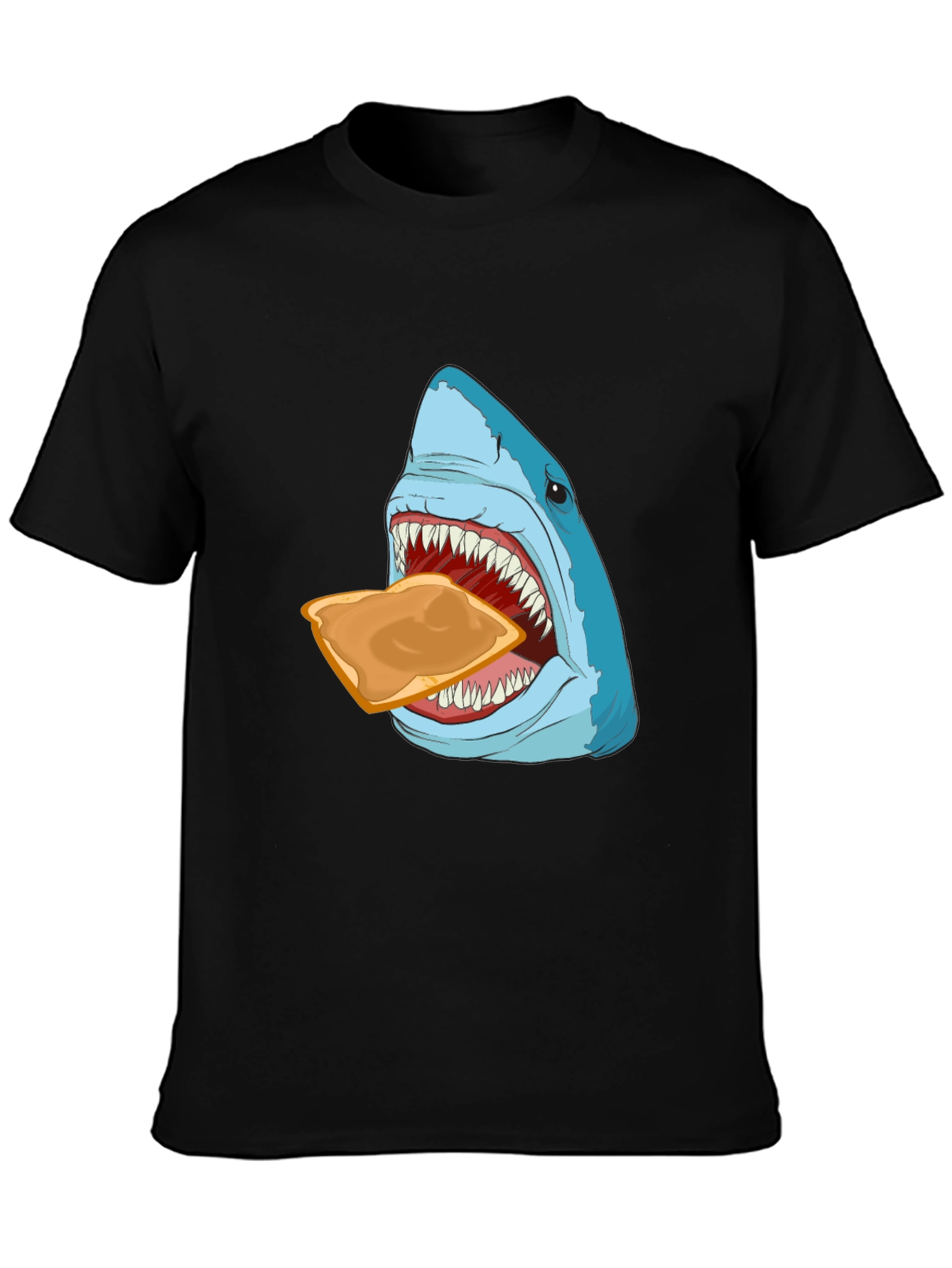 Shark Eating Toast Graphic Tee