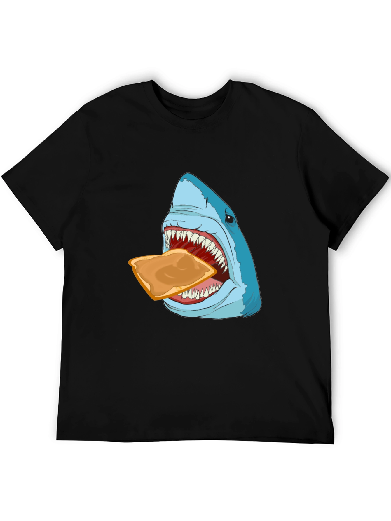 Shark Eating Toast Graphic Tee