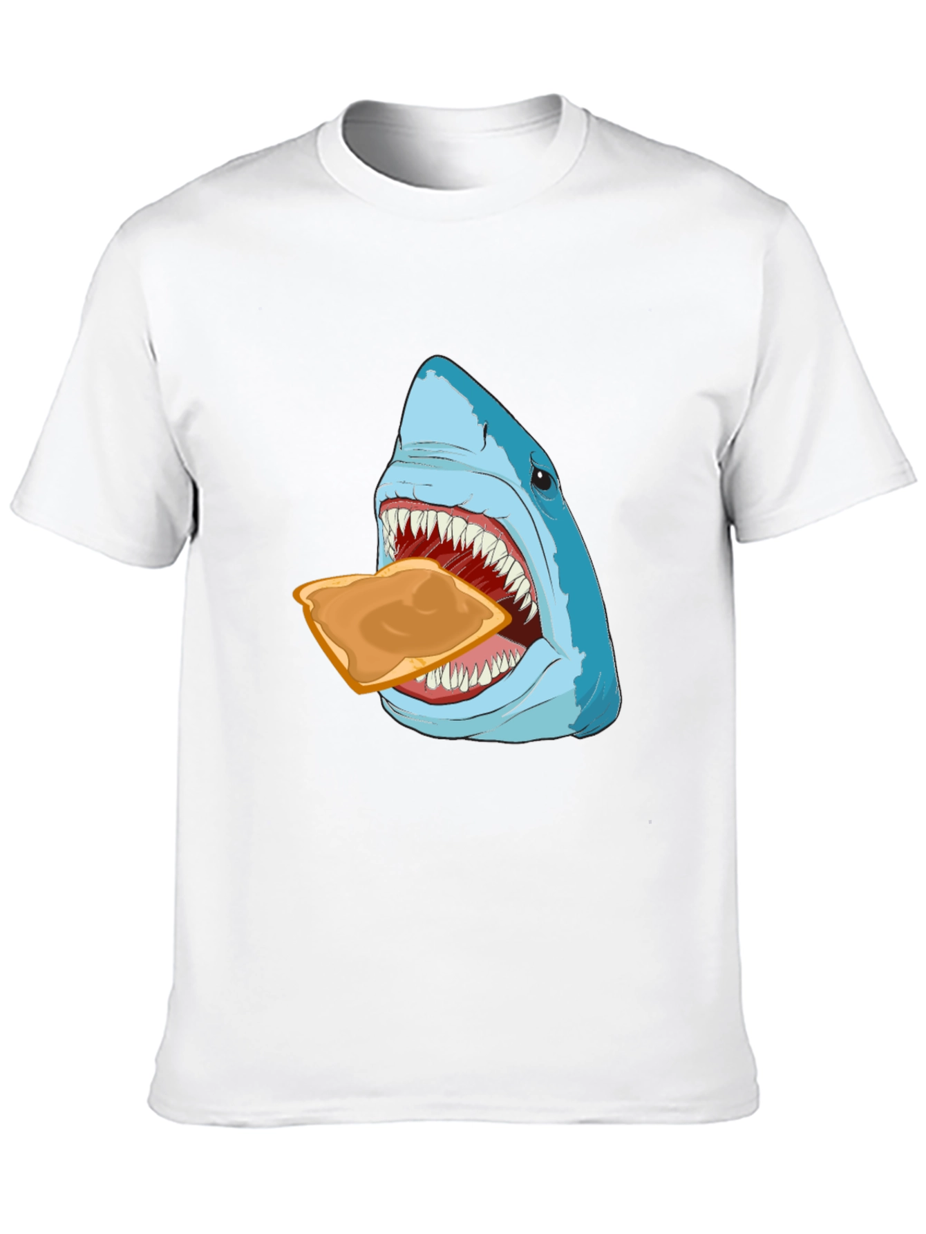Shark Eating Toast Graphic Tee