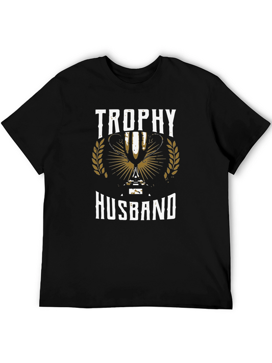 Trophy Husband Graphic Tee - Black