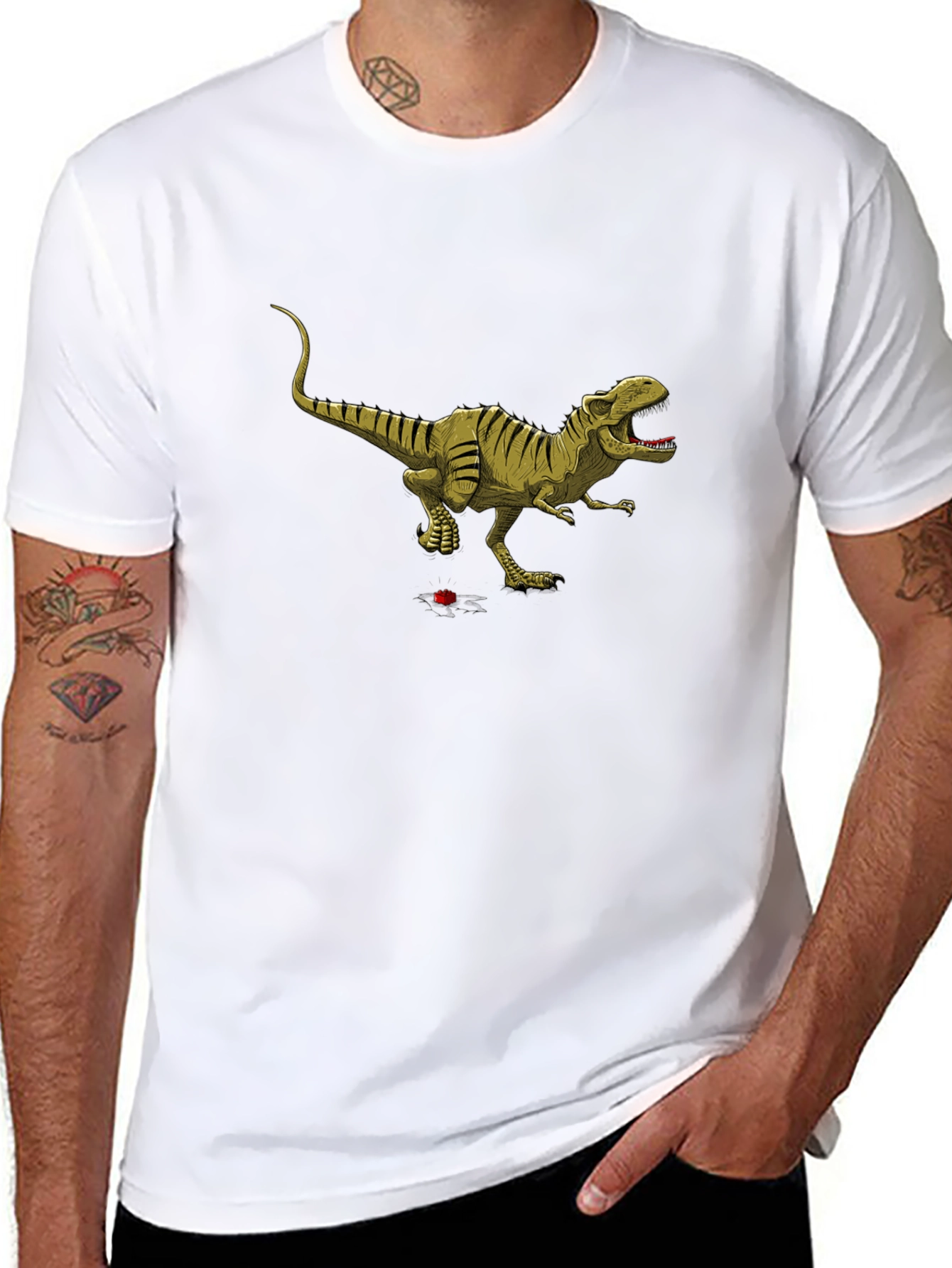 Dinosaur T-Shirt - Black Graphic Tee