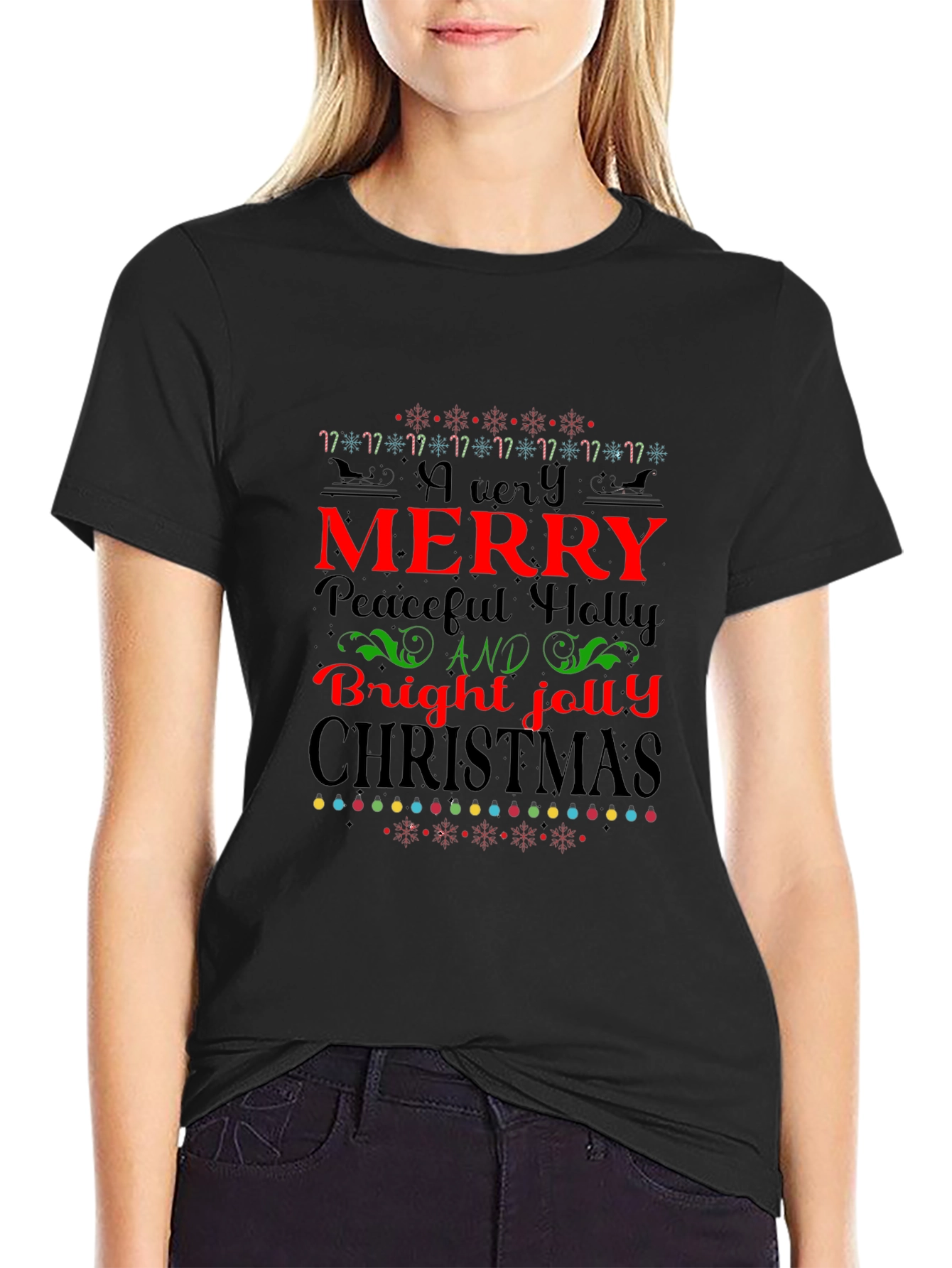 Festive Christmas Graphic T-Shirt for Holiday Cheer