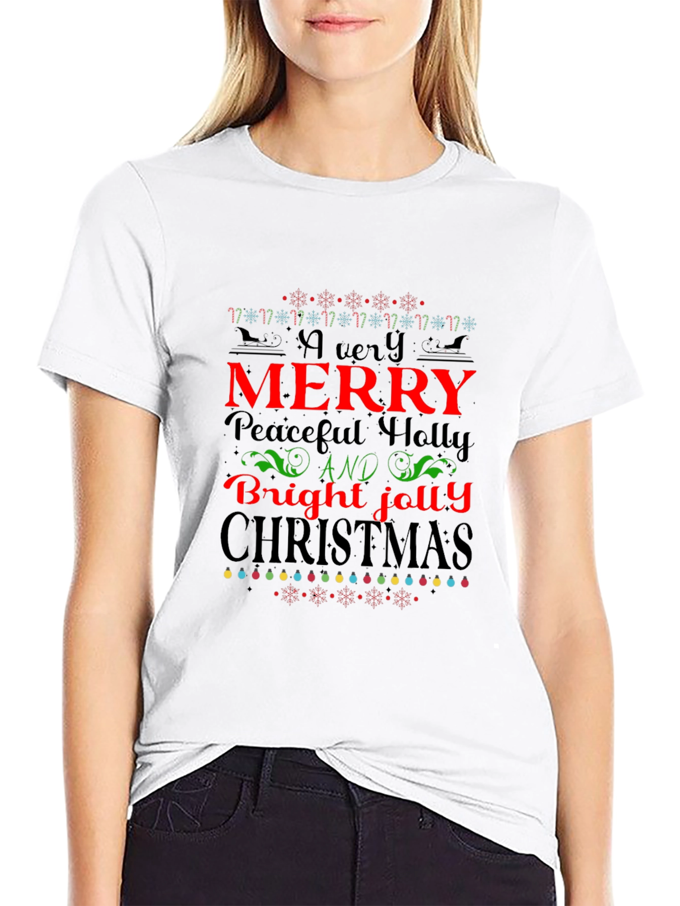 Festive Christmas Graphic T-Shirt for Holiday Cheer