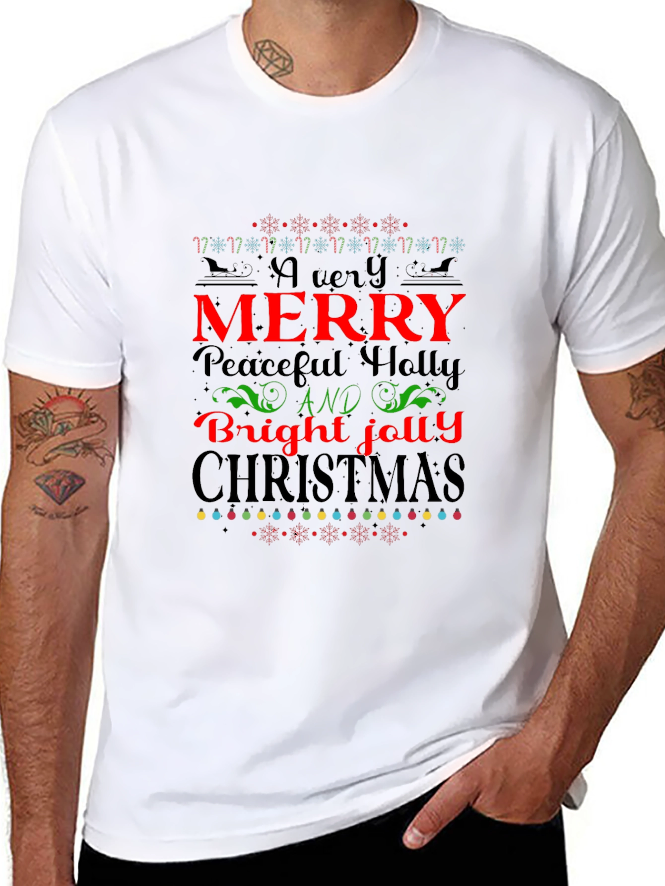 Festive Christmas Graphic T-Shirt for Holiday Cheer