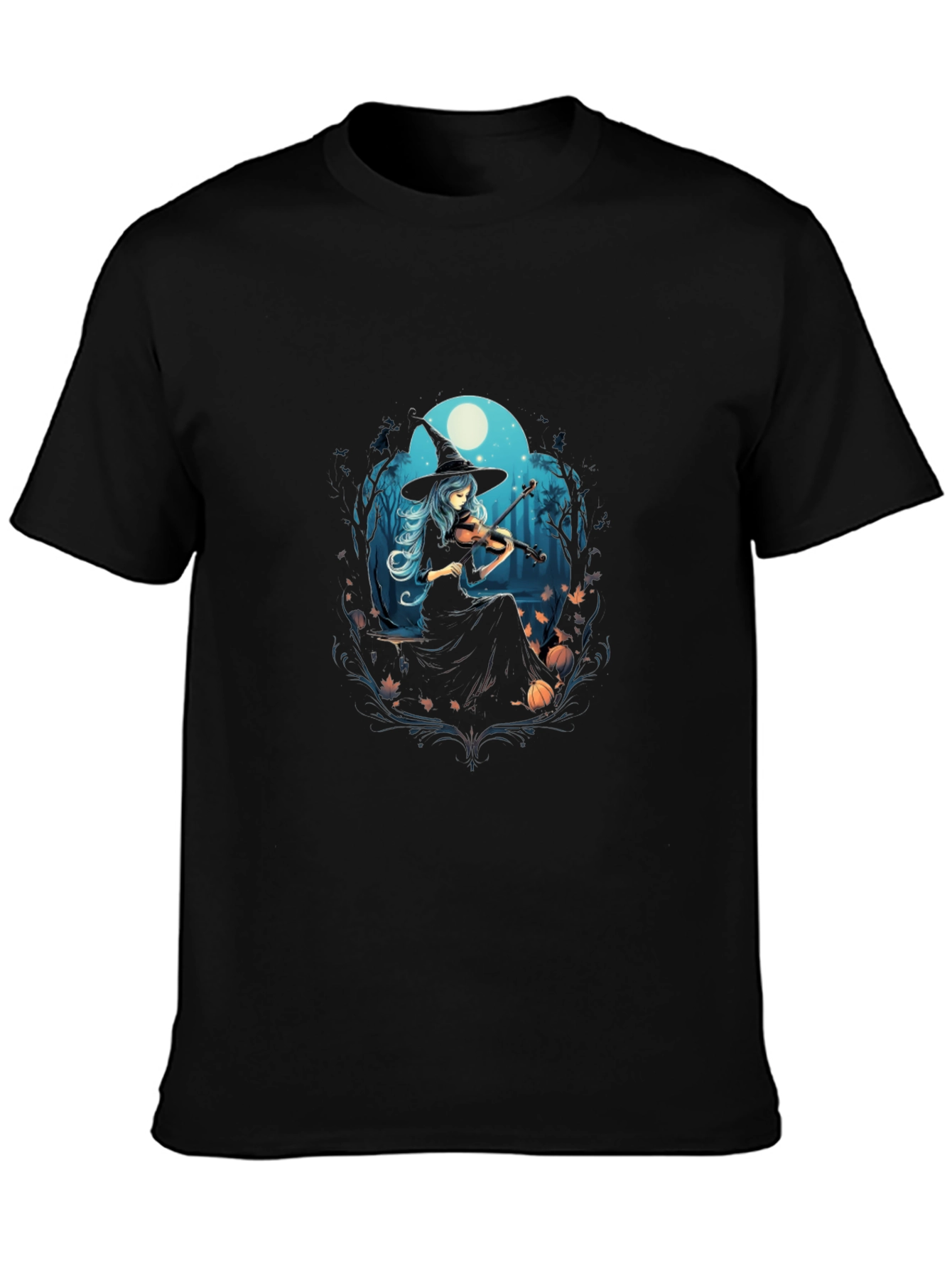 Witch Violinist Tee - Spooky Season Style