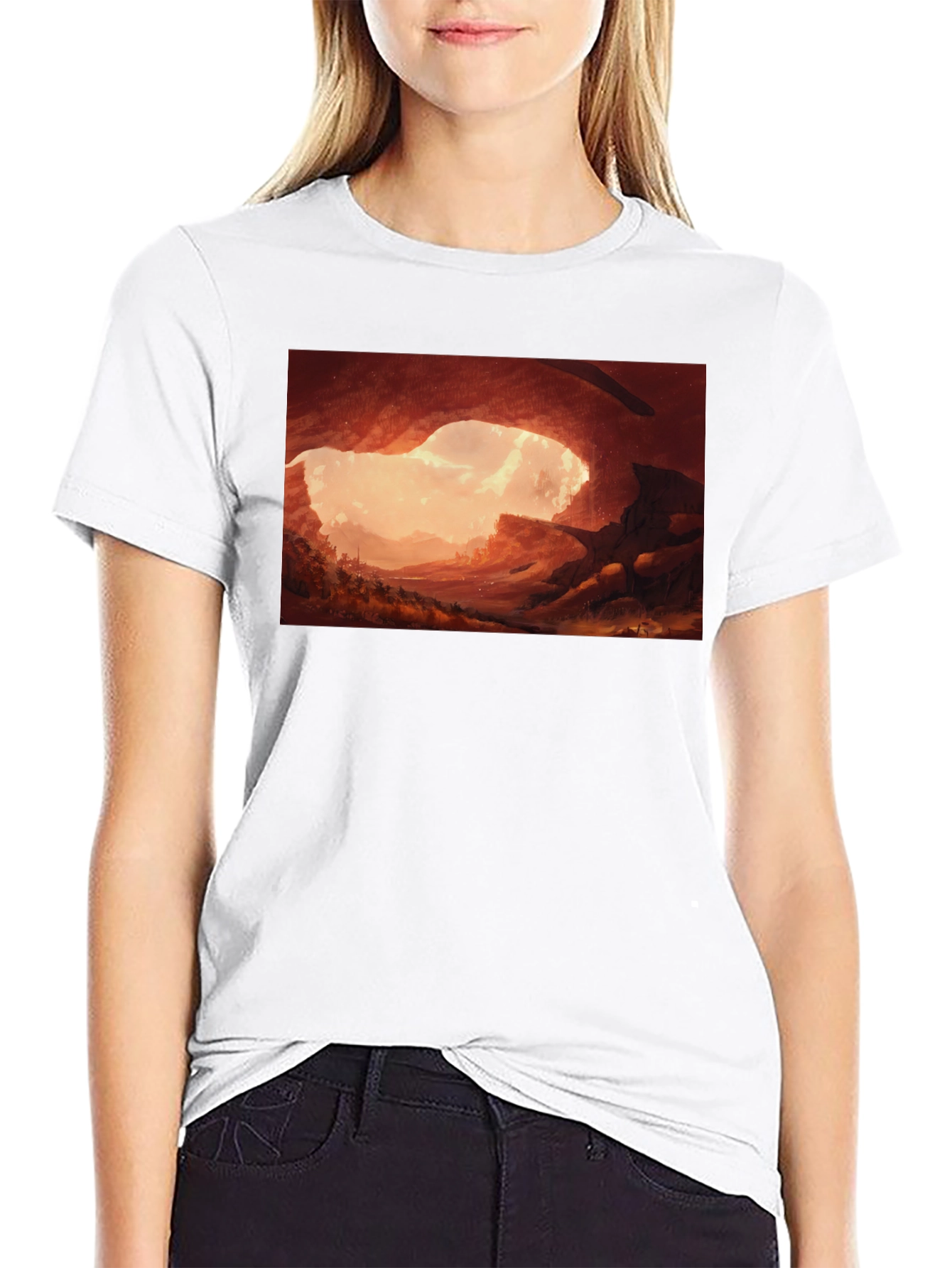 Cave Entrance Graphic Tee - Stylish Comfort