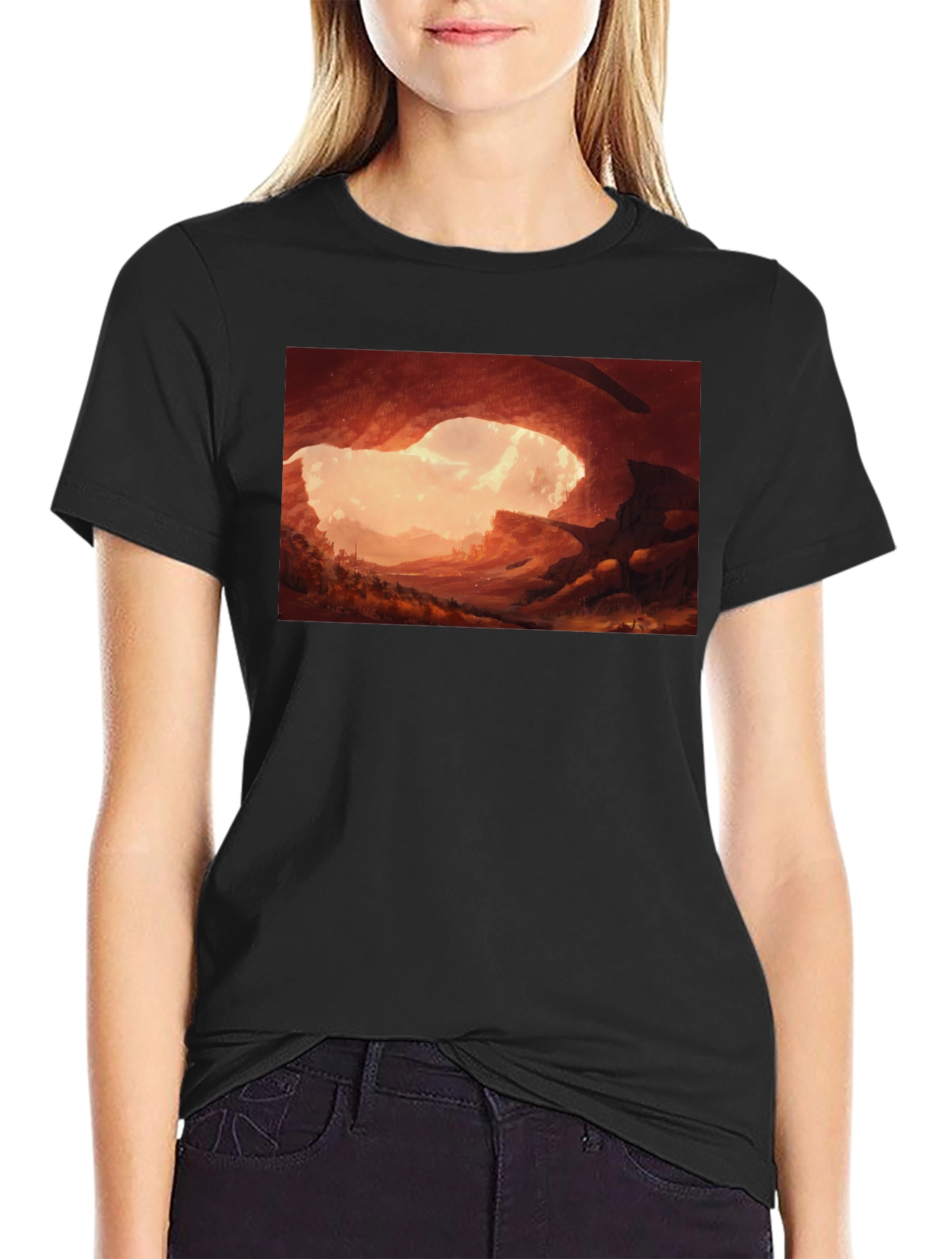 Cave Entrance Graphic Tee - Stylish Comfort