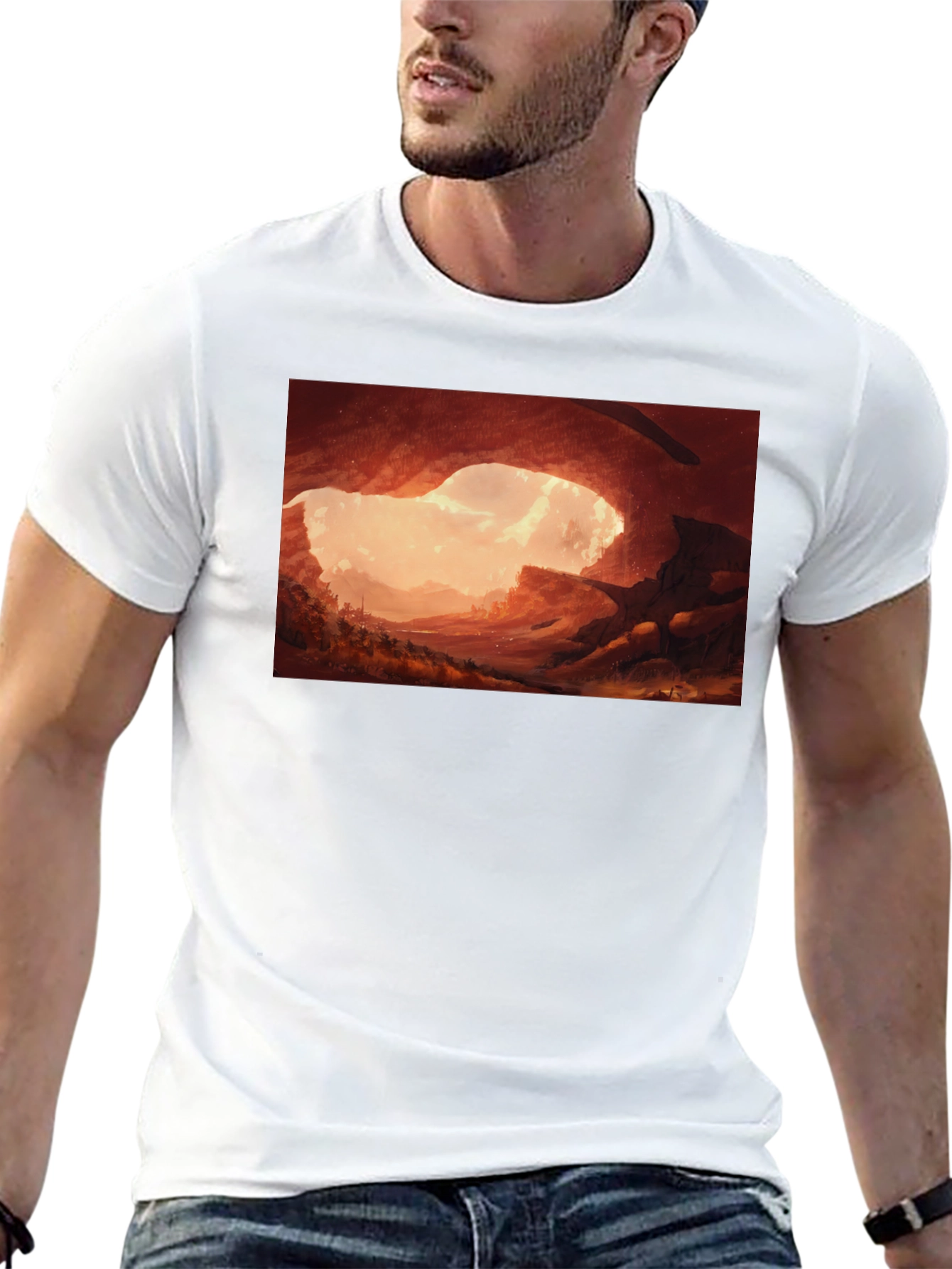 Cave Entrance Graphic Tee - Stylish Comfort