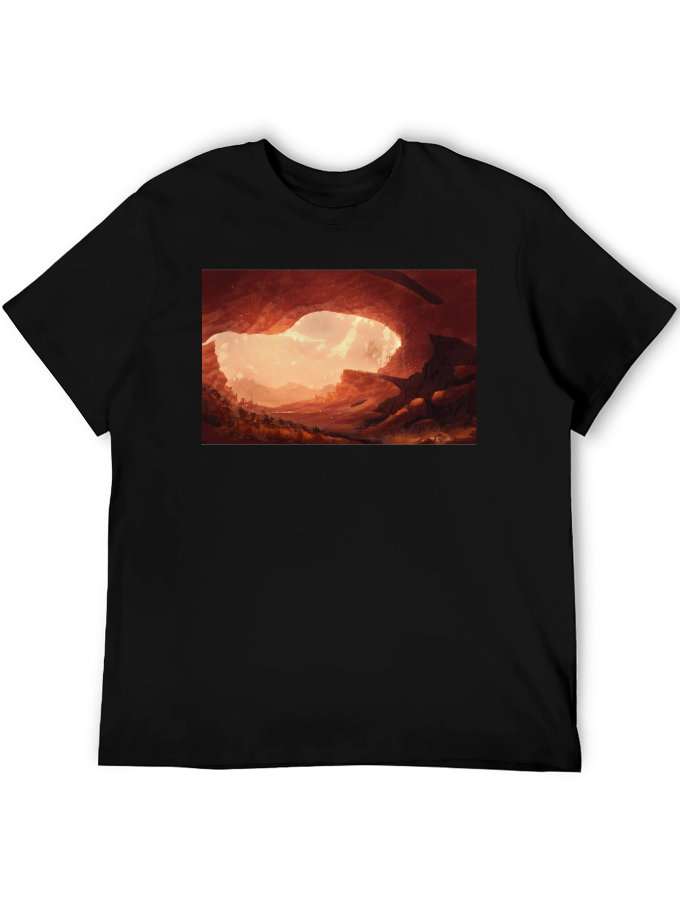 Cave Entrance Graphic Tee - Stylish Comfort