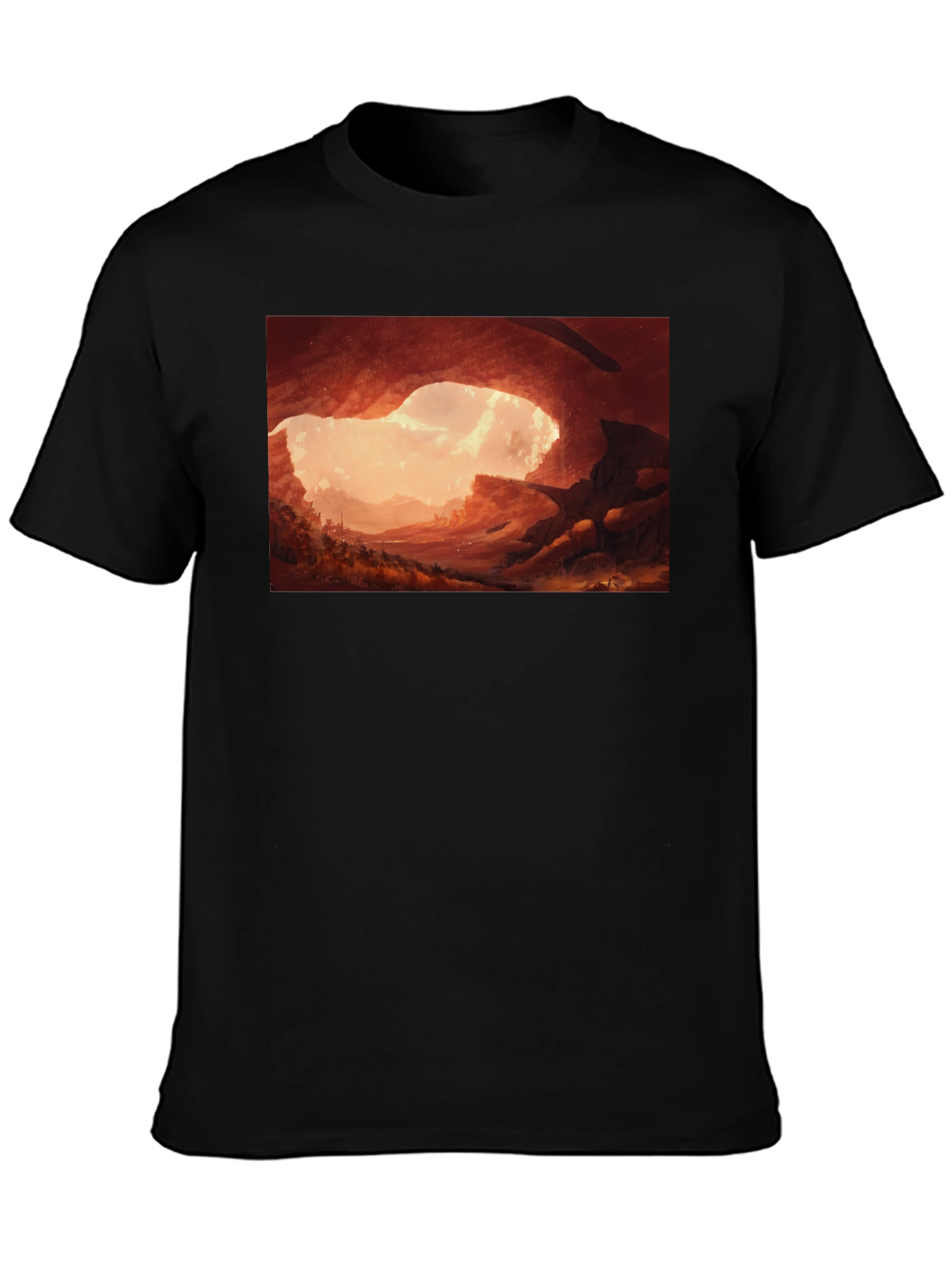 Cave Entrance Graphic Tee - Stylish Comfort