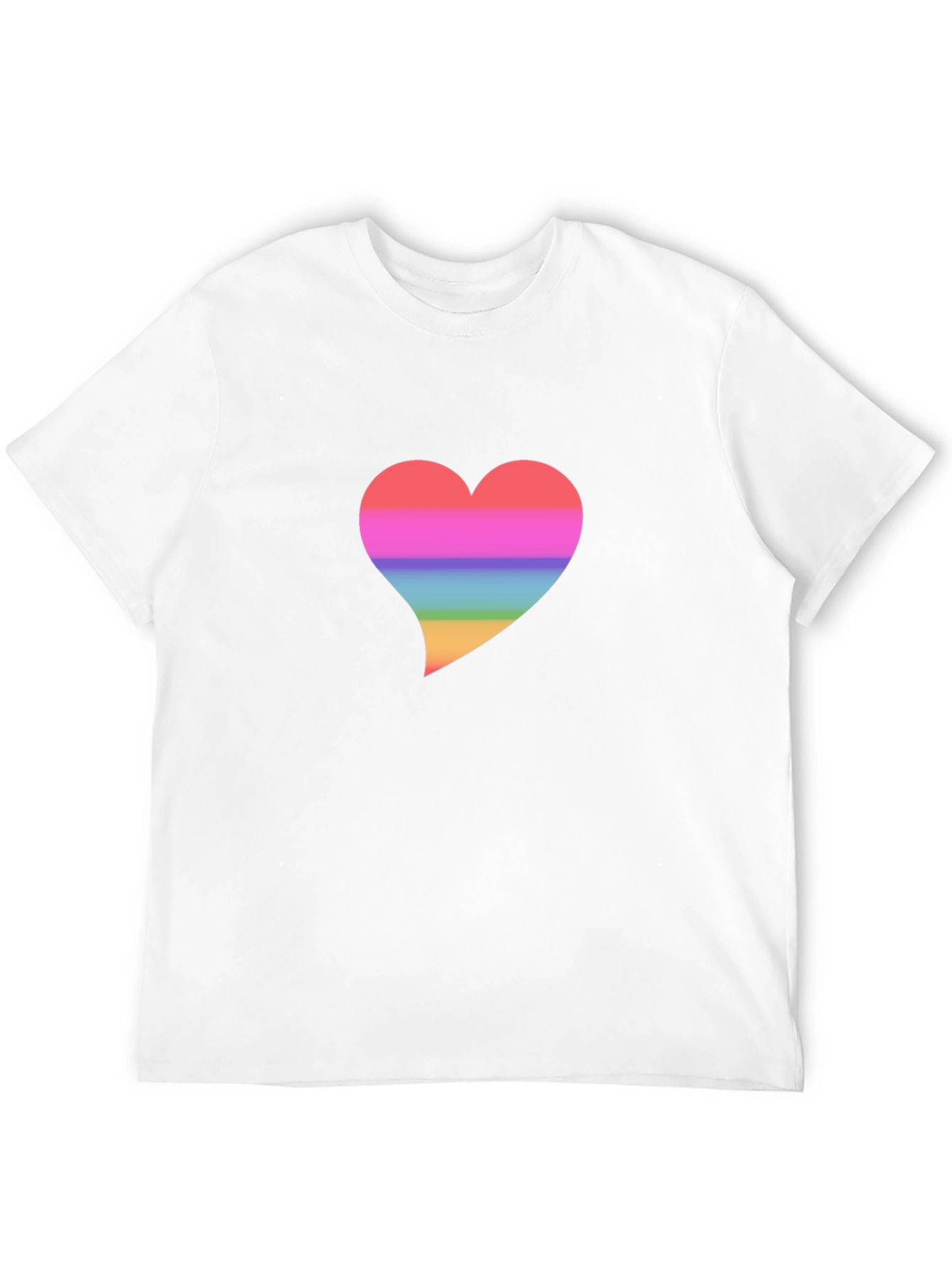 Rainbow Heart Graphic T-Shirt