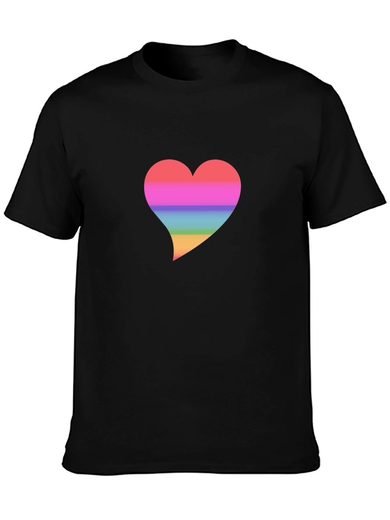 Rainbow Heart Graphic T-Shirt