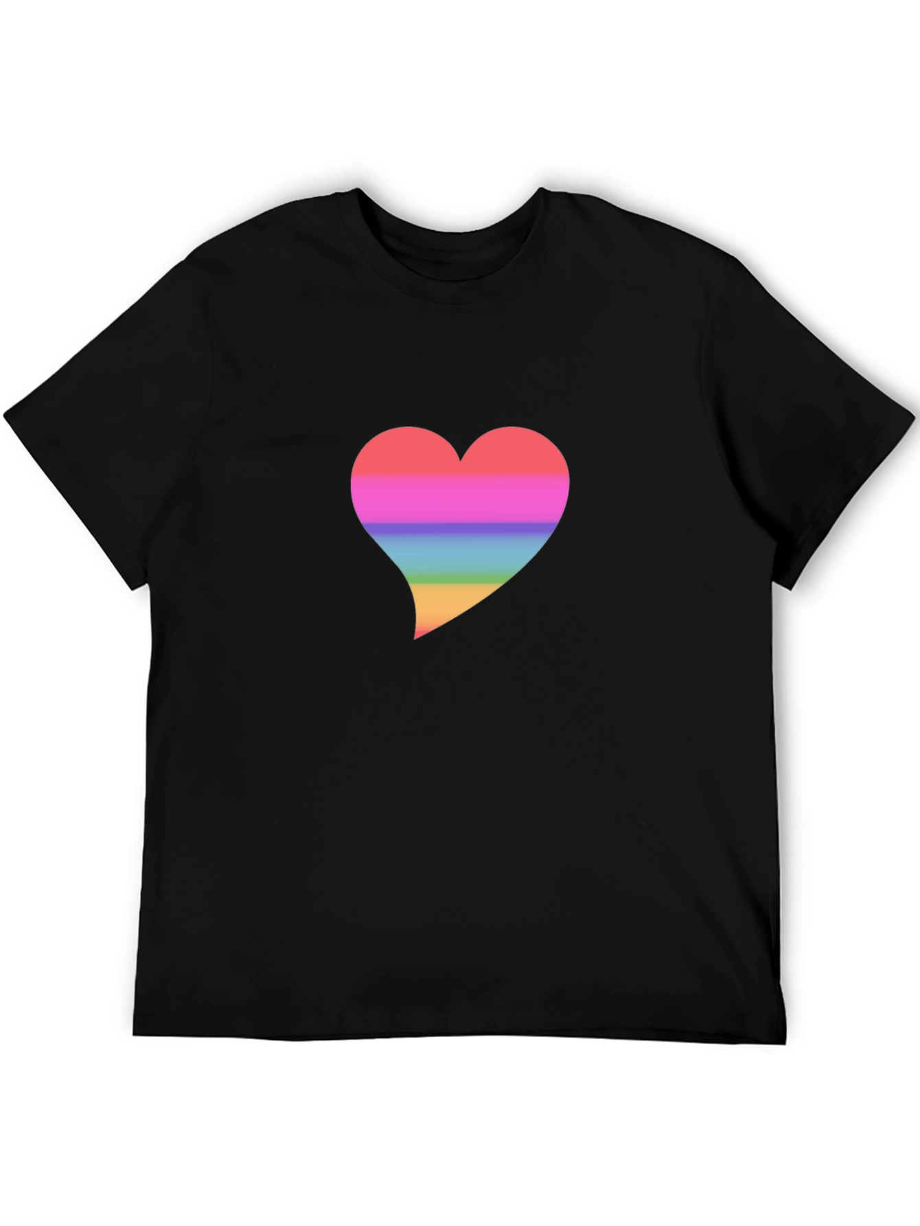 Rainbow Heart Graphic T-Shirt