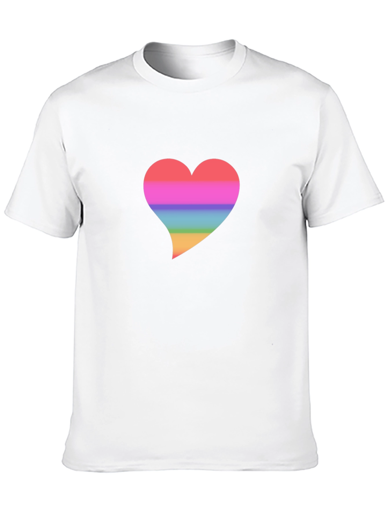 Rainbow Heart Graphic T-Shirt