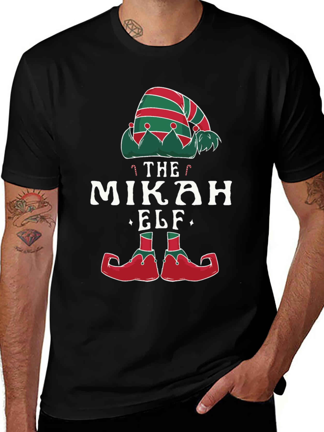 The Micah Elf Christmas Holiday Tee
